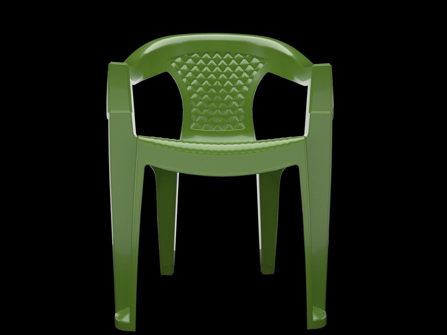 plastic chair 3D model_5