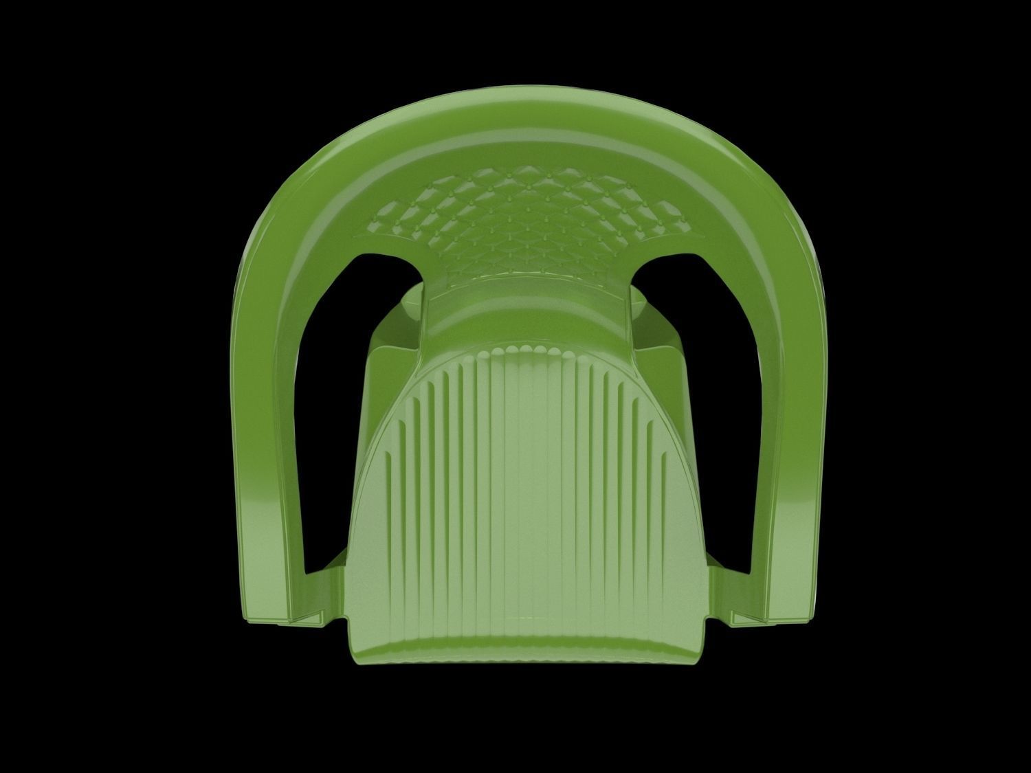 plastic chair 3D model_2