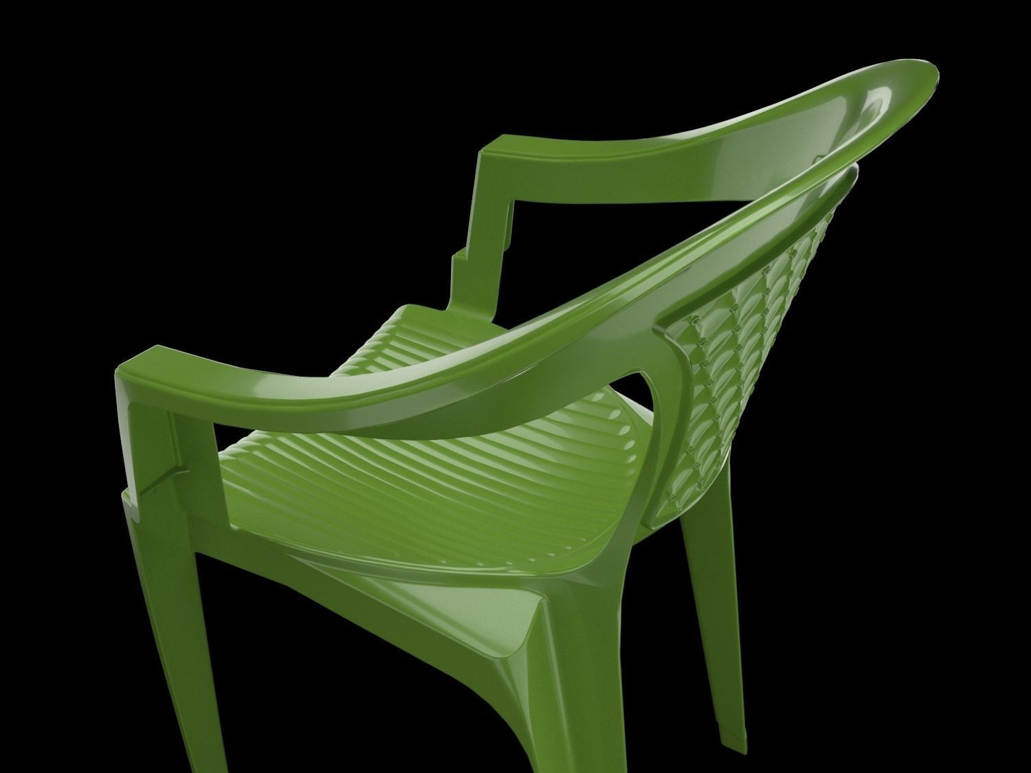 plastic chair 3D model_6