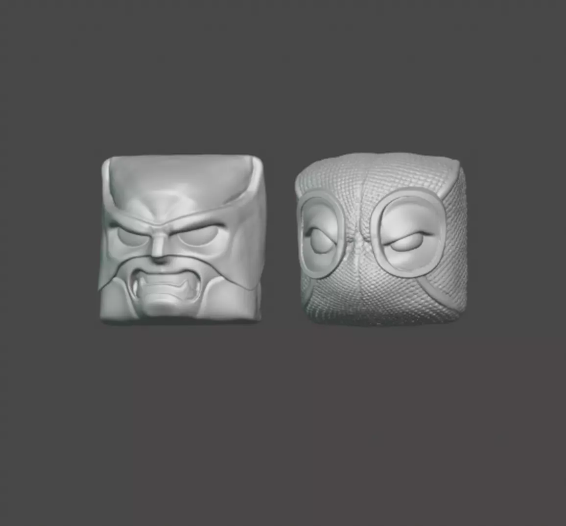 PACK 2 KEYCAPS DEADPOOL AND WOLVERINE 3D print model