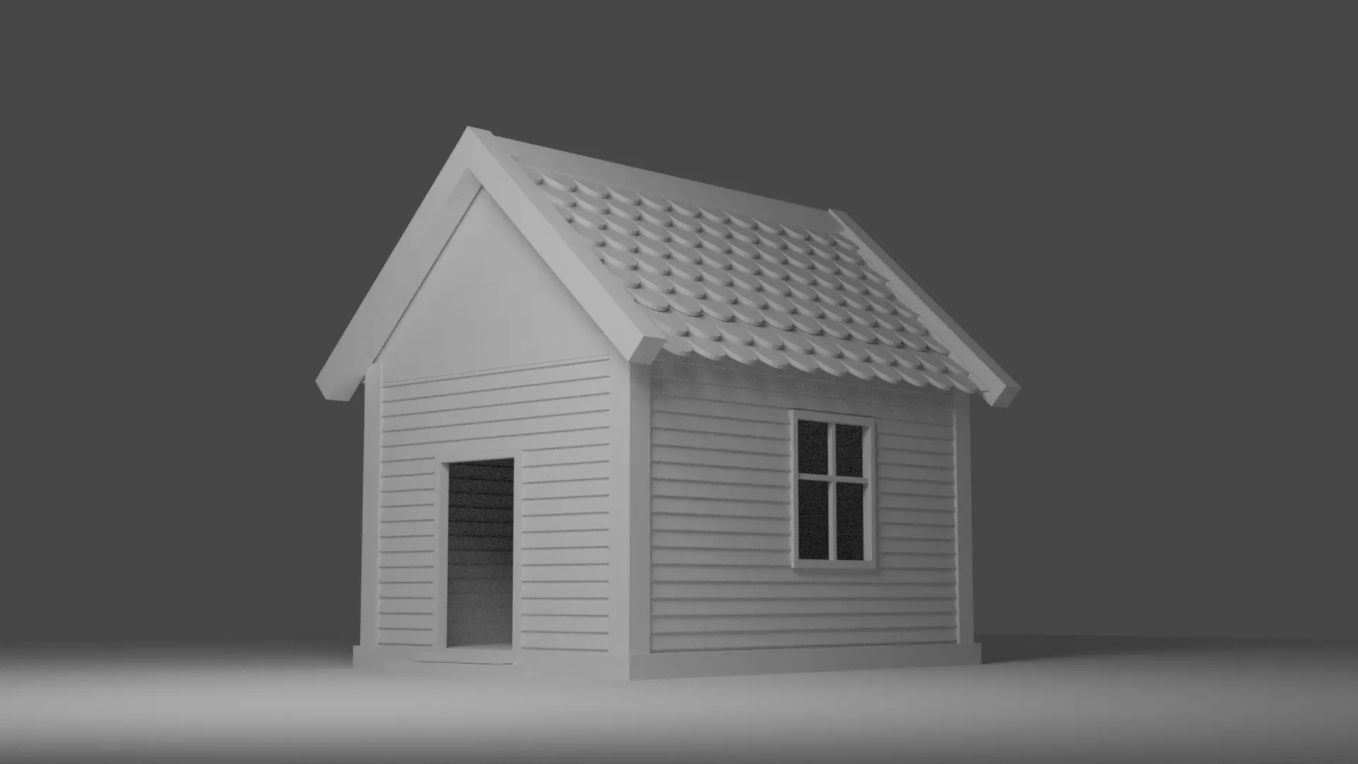 A simple house Free 3D model