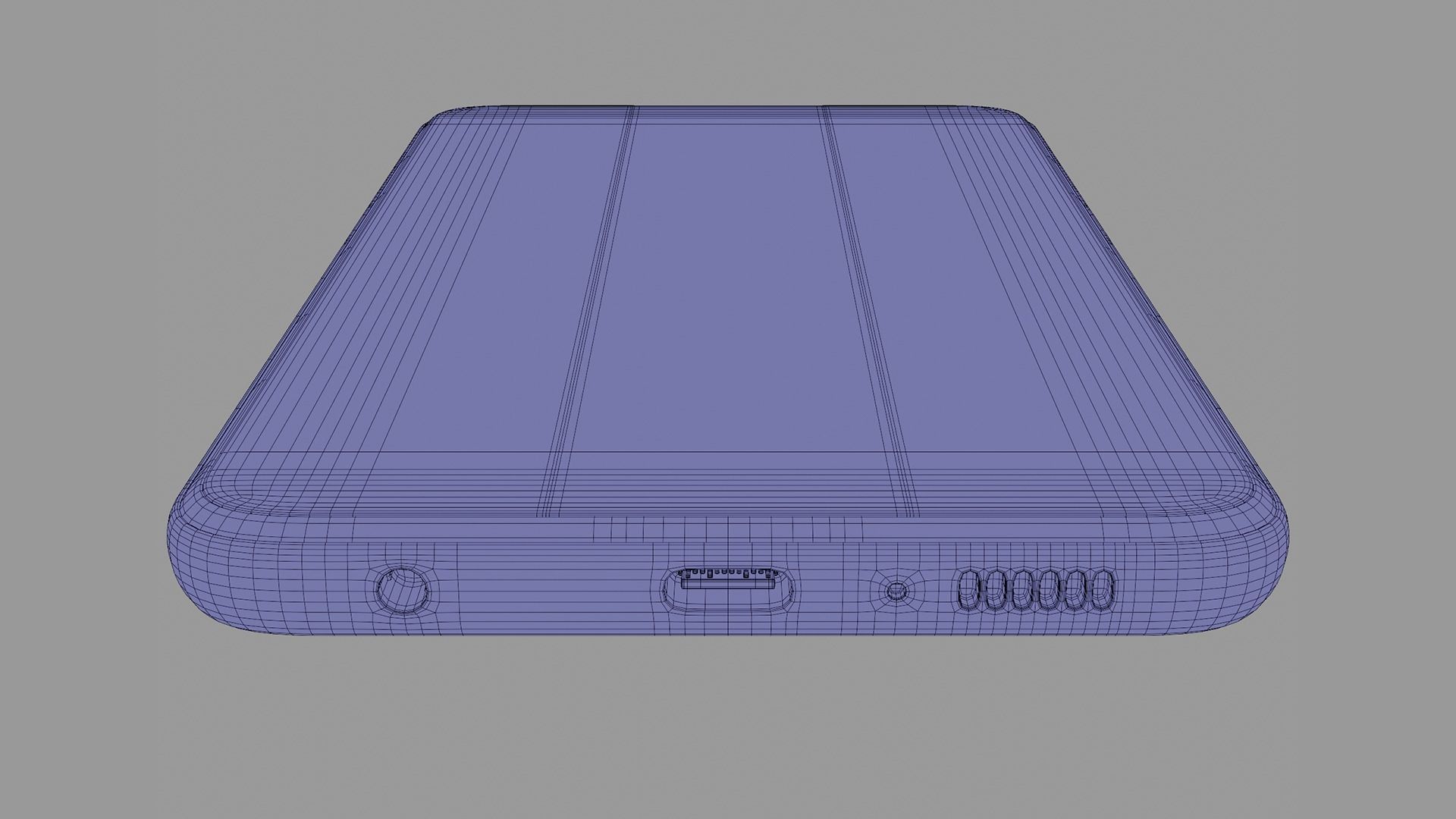 Samsung Galaxy M13 Deep Green Low-poly 3D model_18