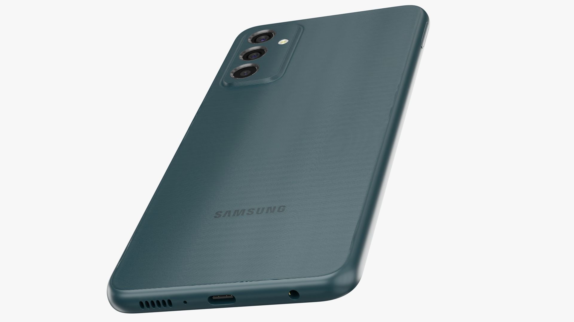 Samsung Galaxy M13 Deep Green Low-poly 3D model_12