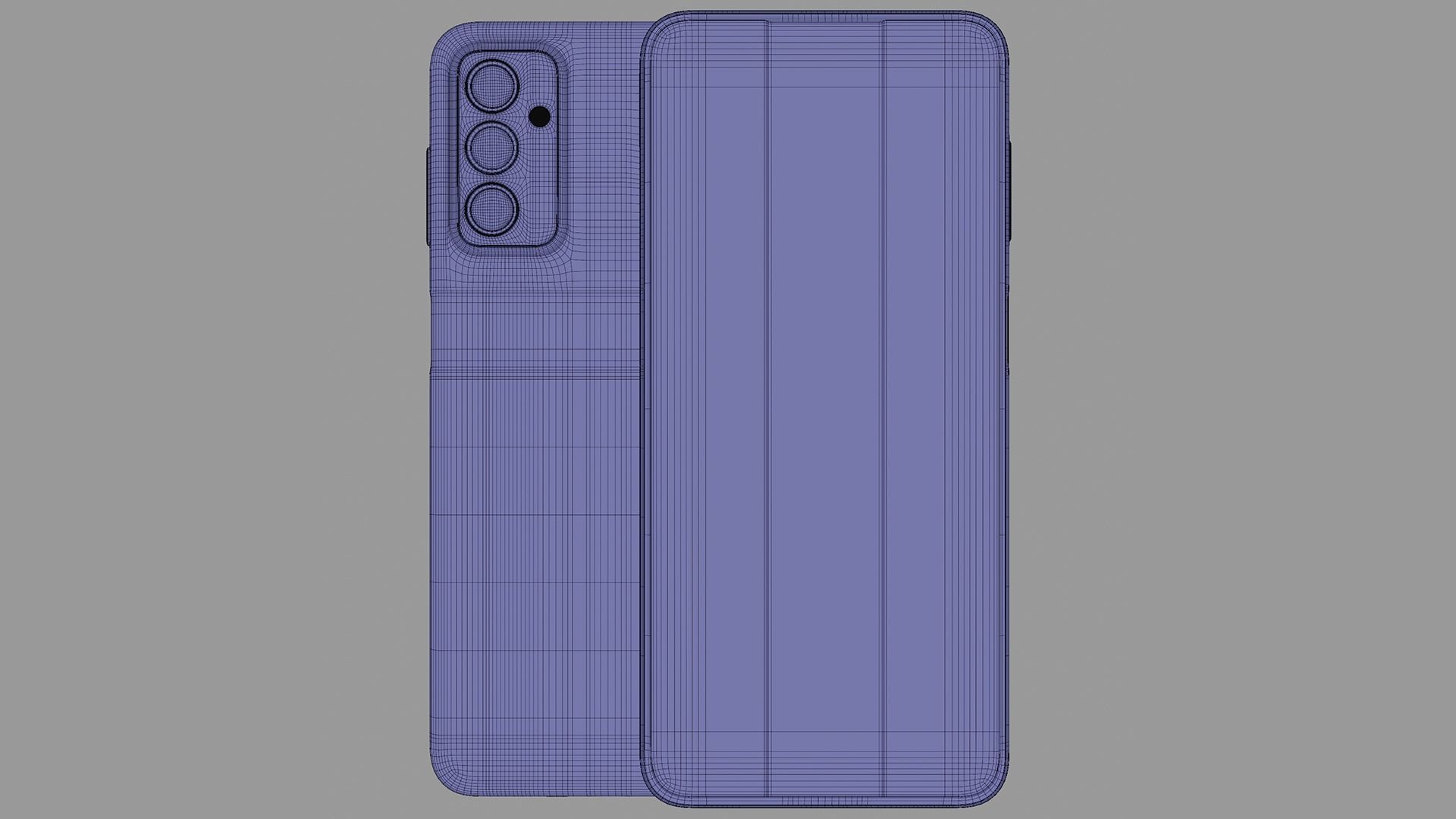 Samsung Galaxy M13 Deep Green Low-poly 3D model_17