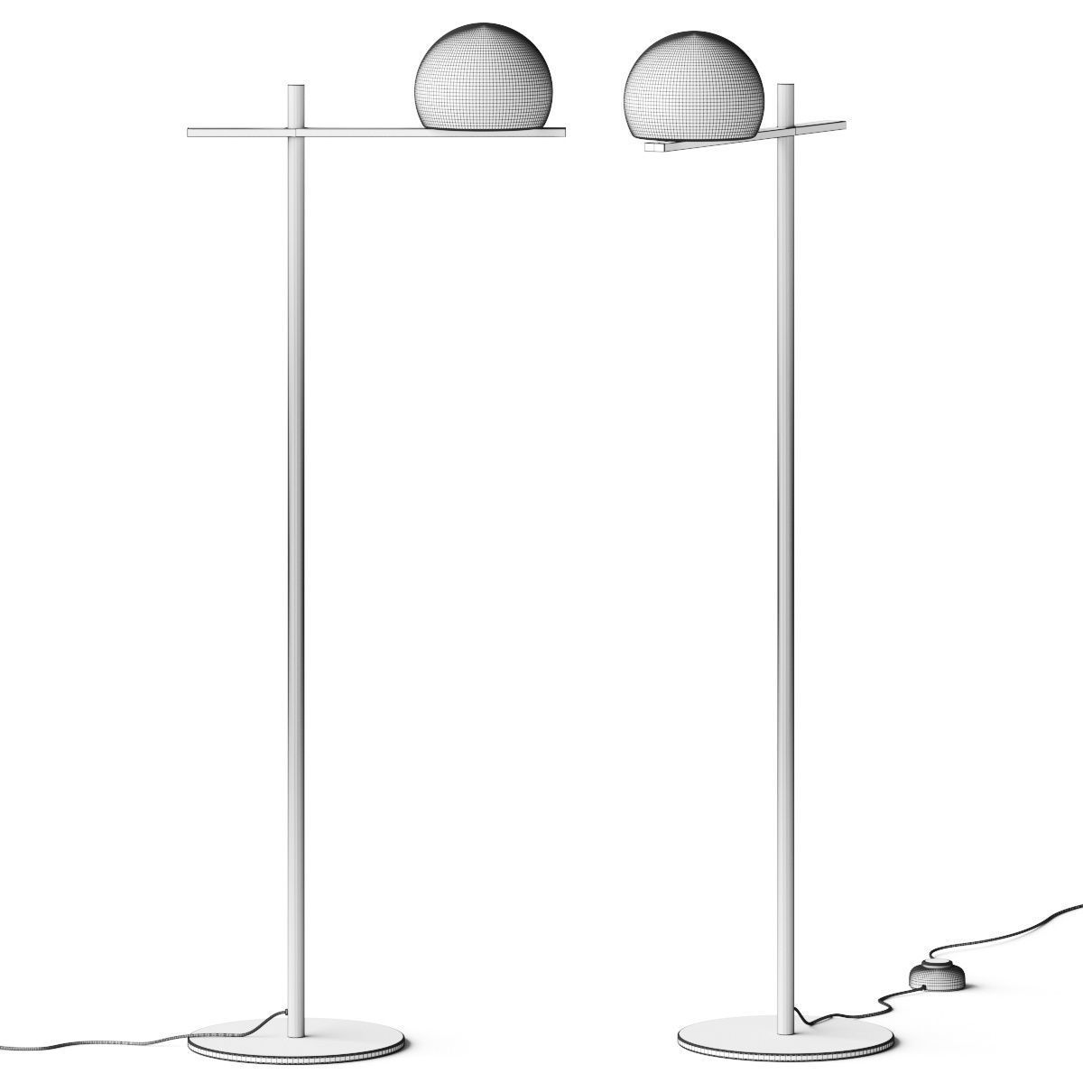 ESTILUZ Circ Floor Lamp 3D model_1