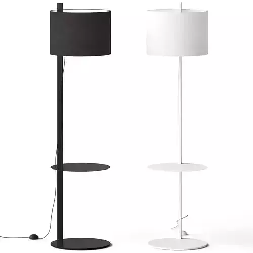 BLU DOT Note Floor Lamp with Table 3D model