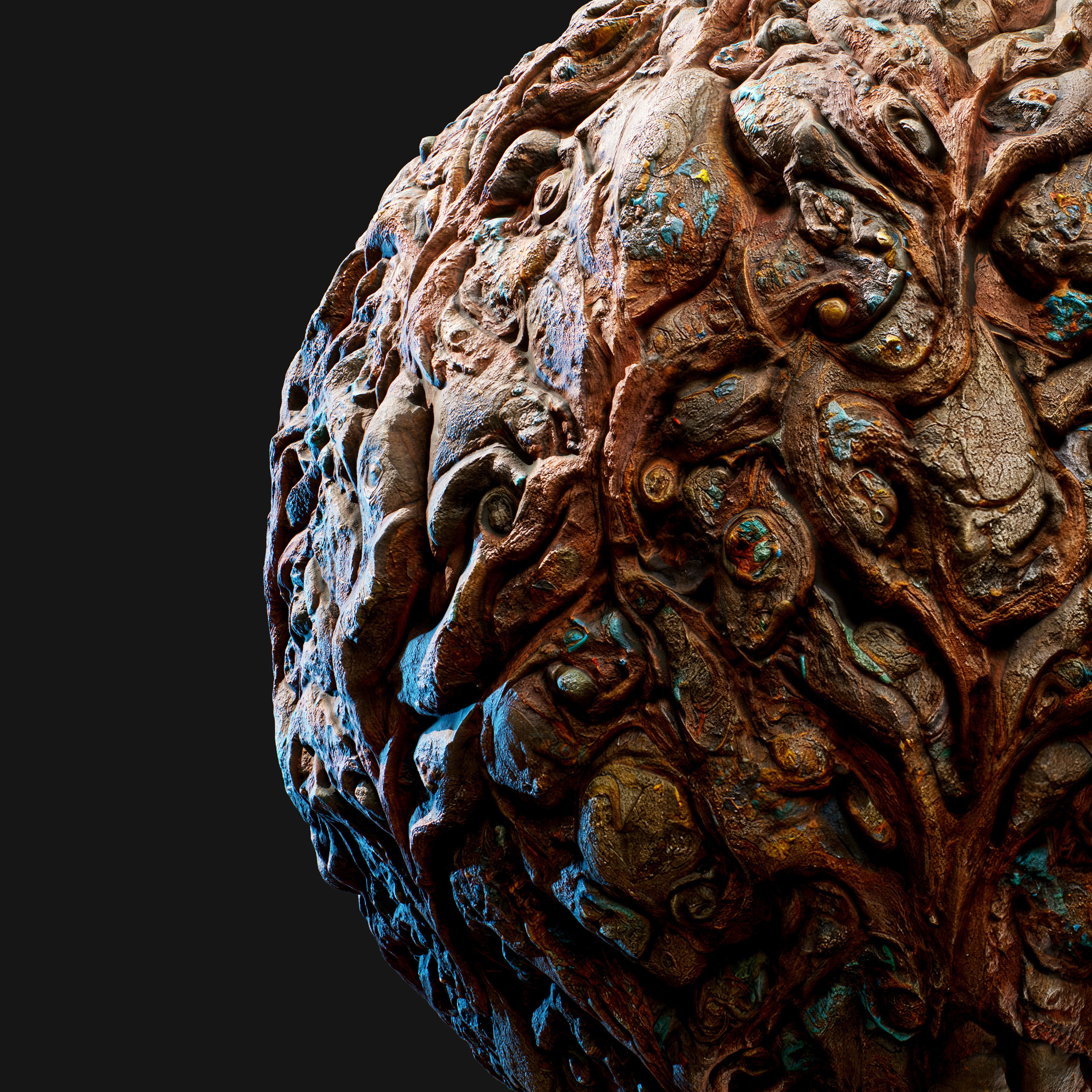 Brown Fantasy Tree Bark Texture_2