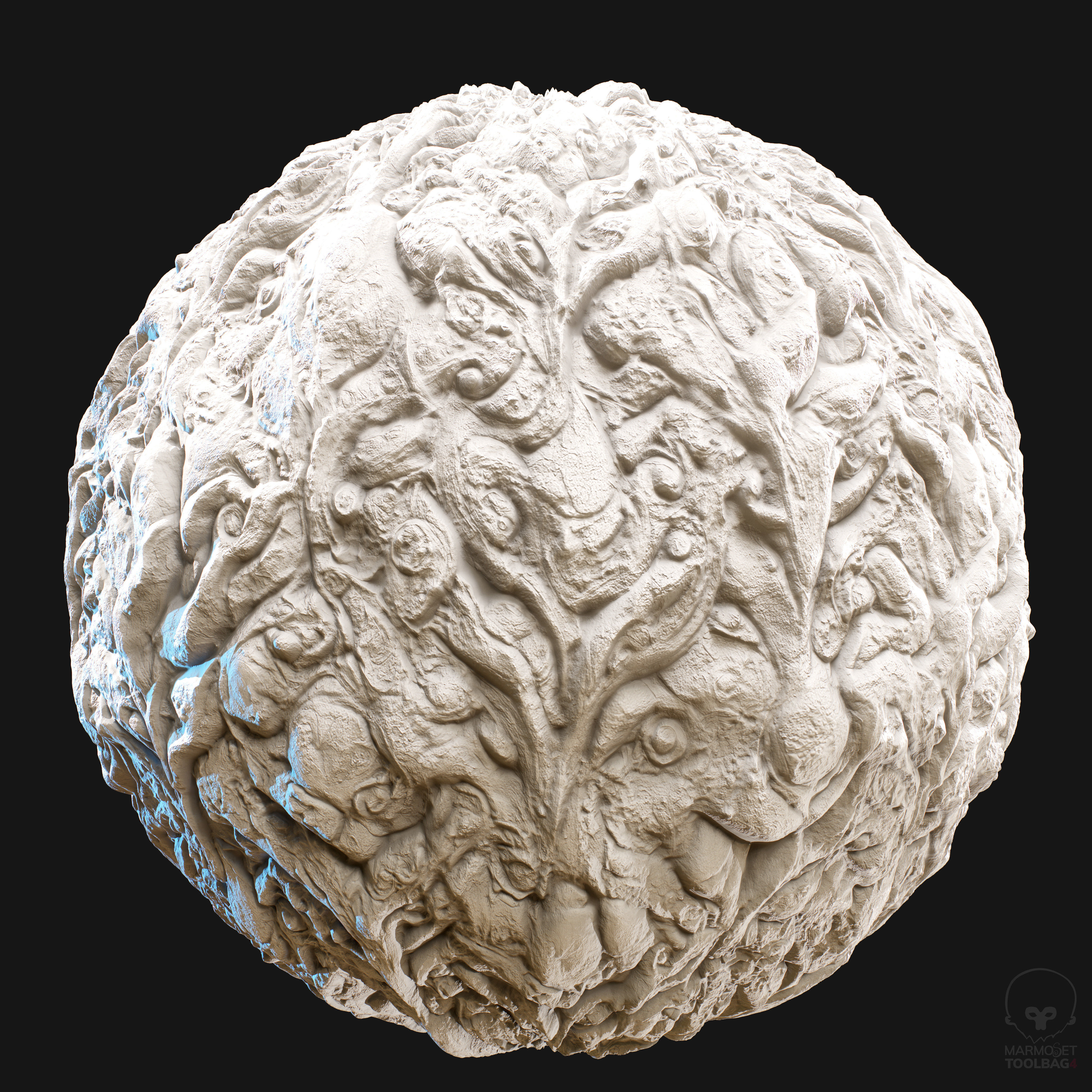 Brown Fantasy Tree Bark Texture_4