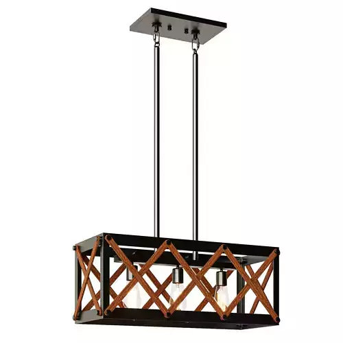 Mosinee 3 Light Kitchen Island Linear Pendant