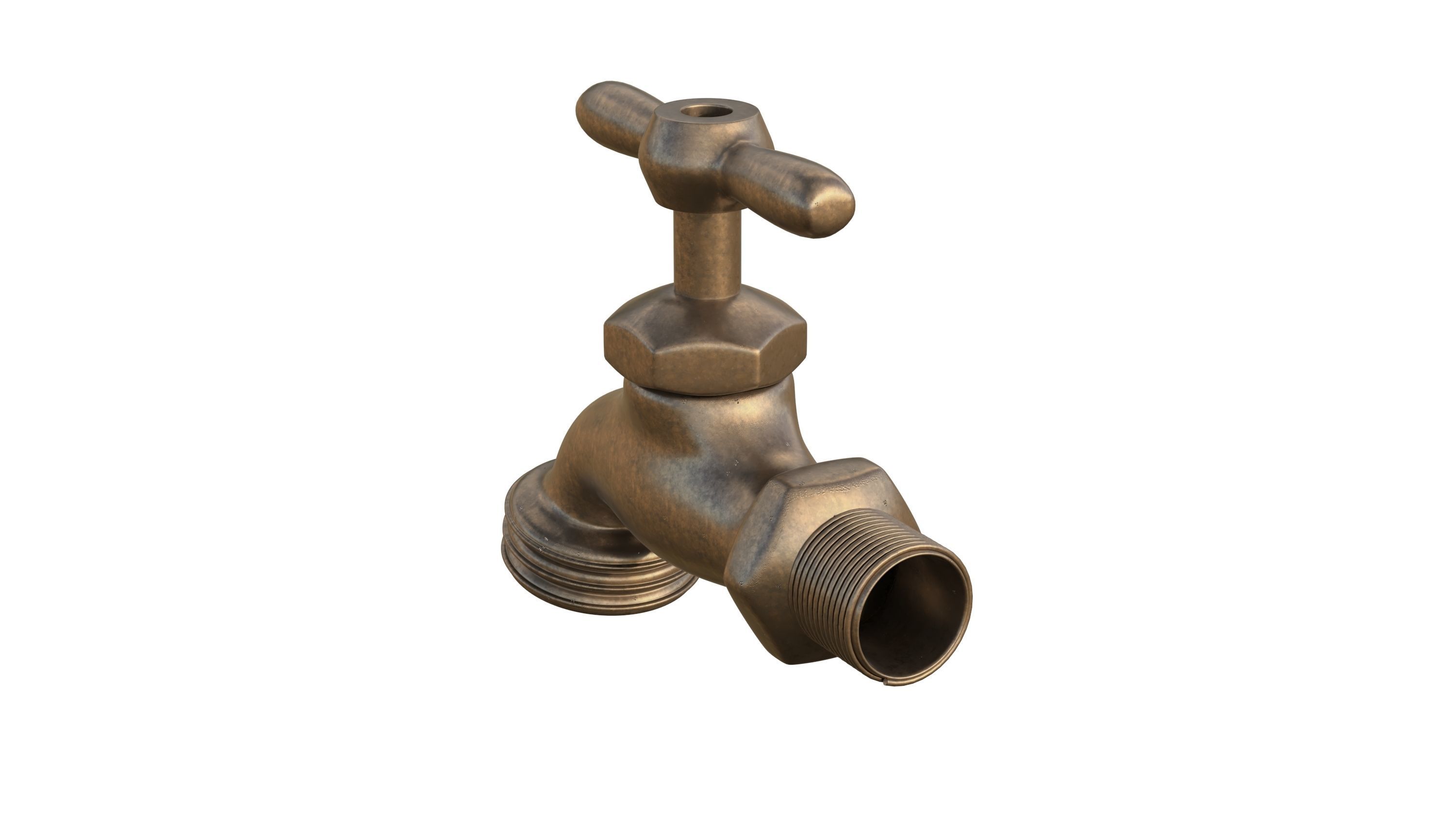 Bib Faucet 3D model_10