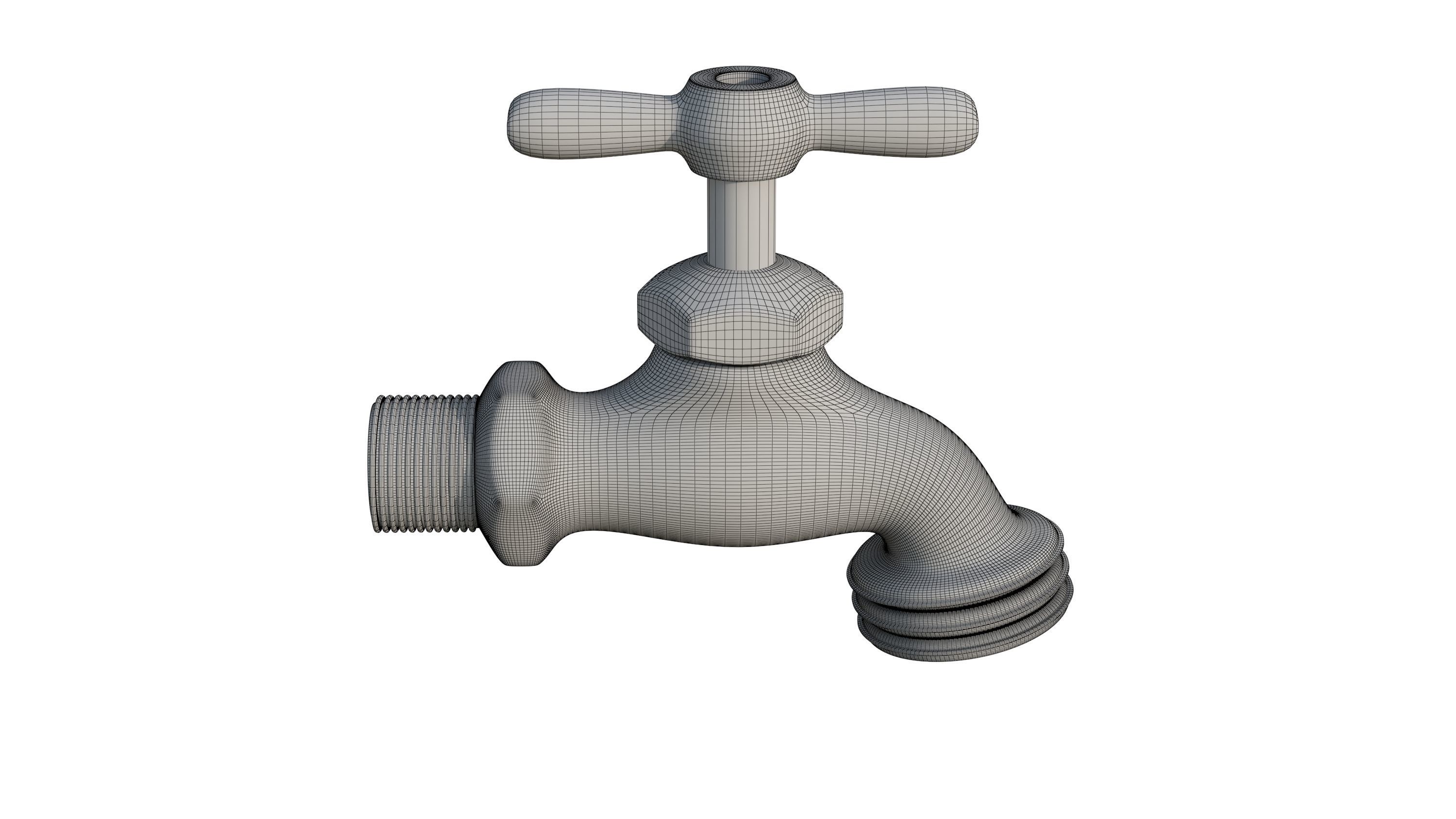 Bib Faucet 3D model_19