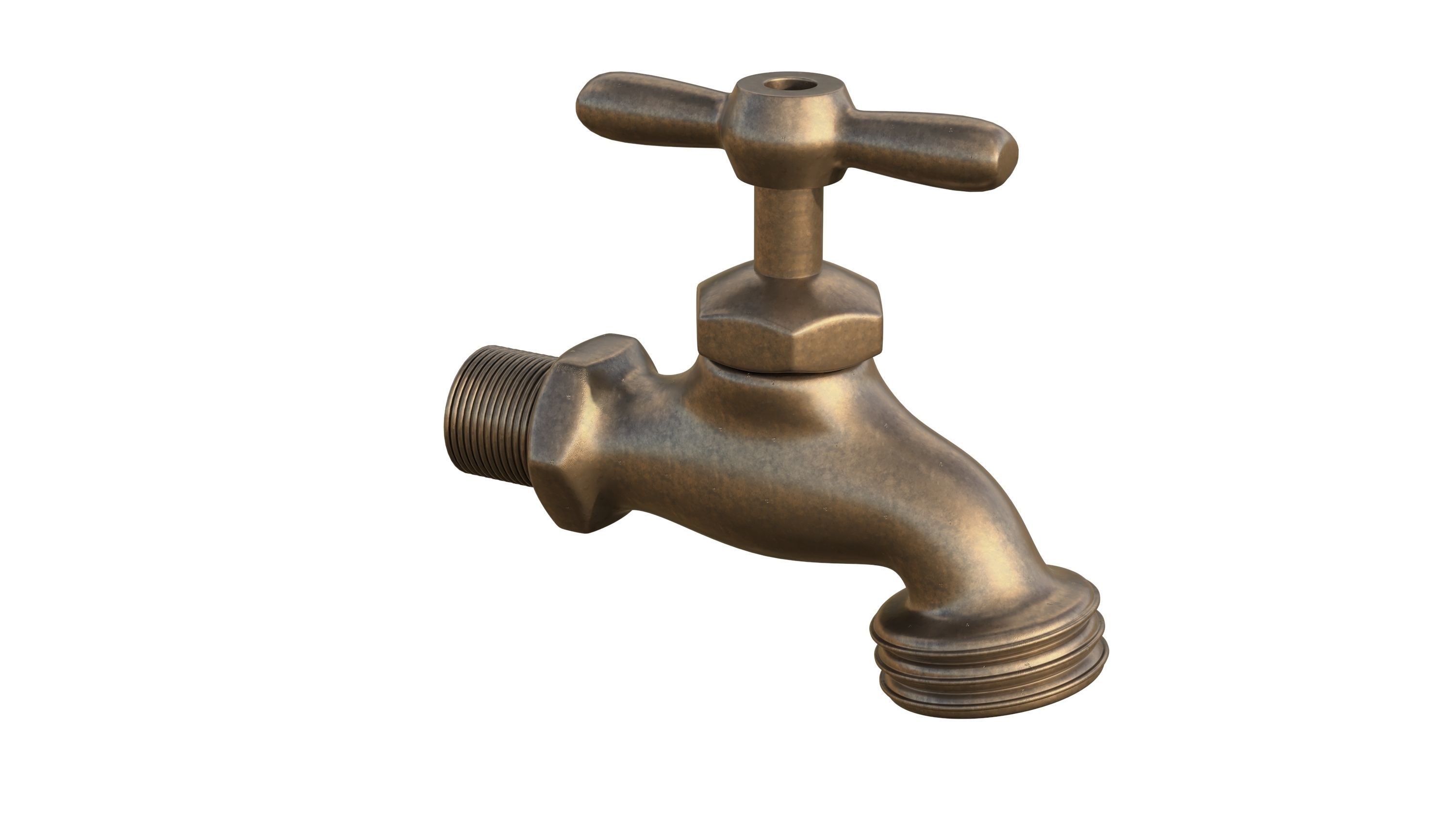 Bib Faucet 3D model_5