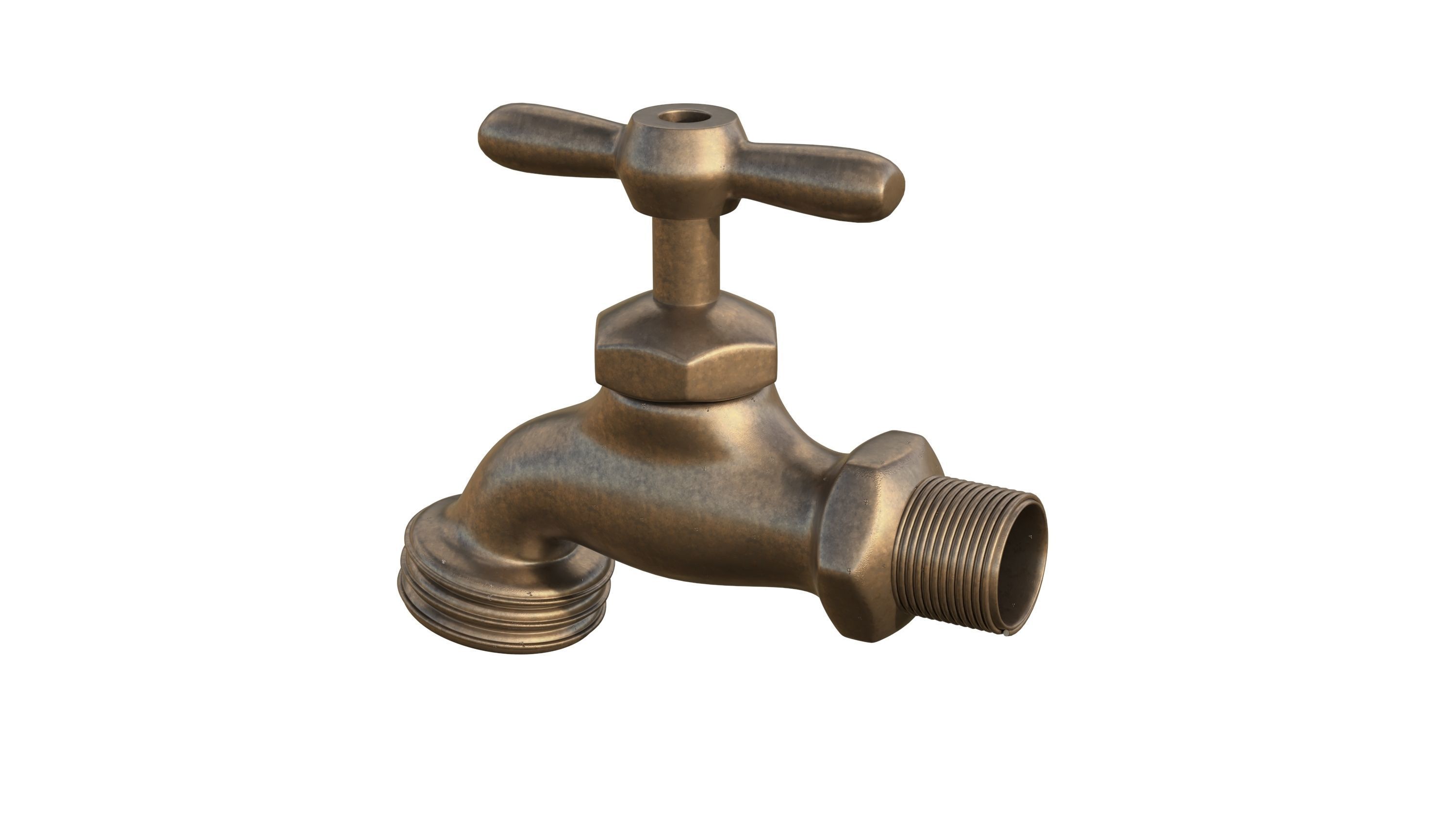 Bib Faucet 3D model_11