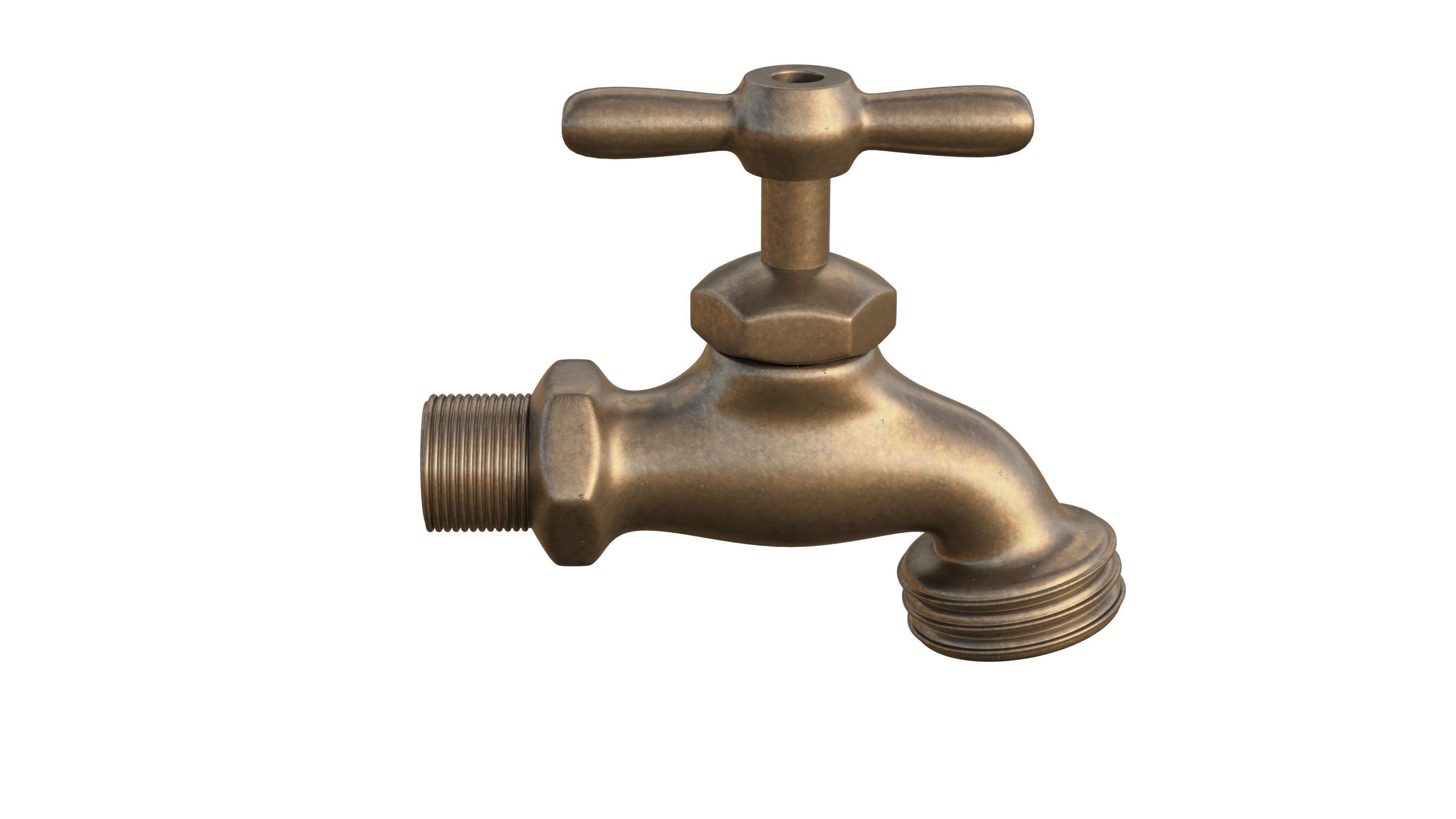 Bib Faucet 3D model_6