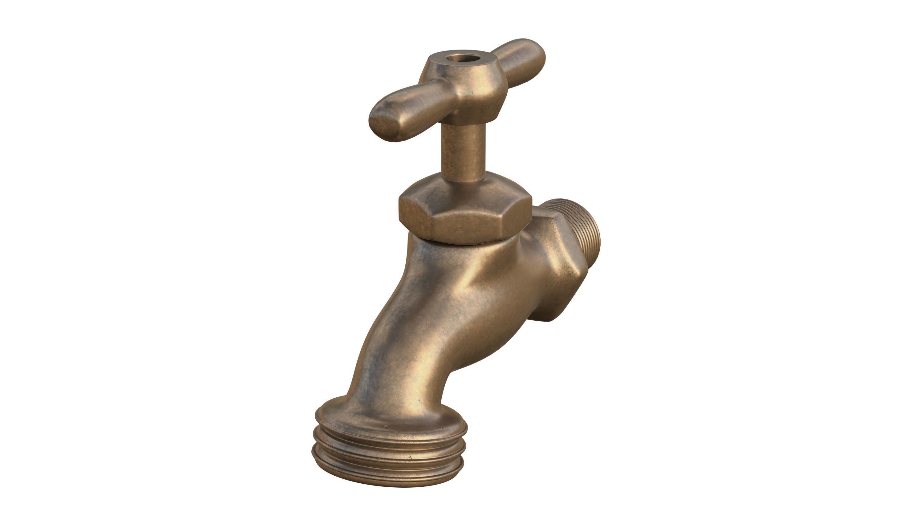 Bib Faucet 3D model_2