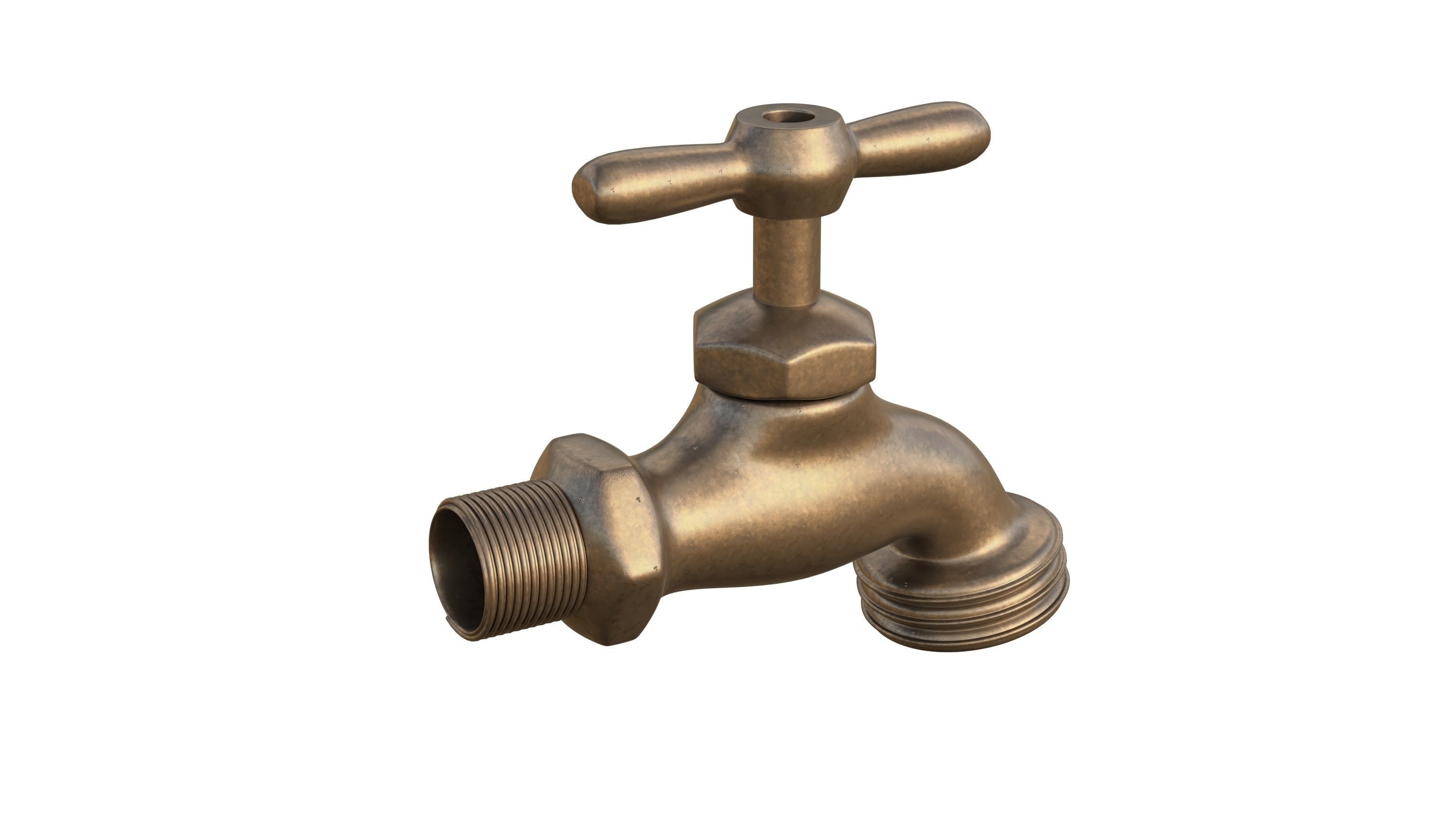 Bib Faucet 3D model_7