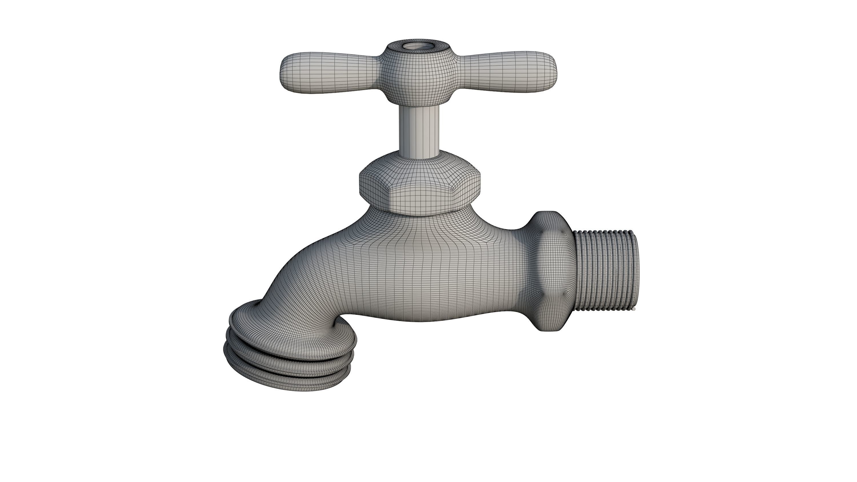 Bib Faucet 3D model_17