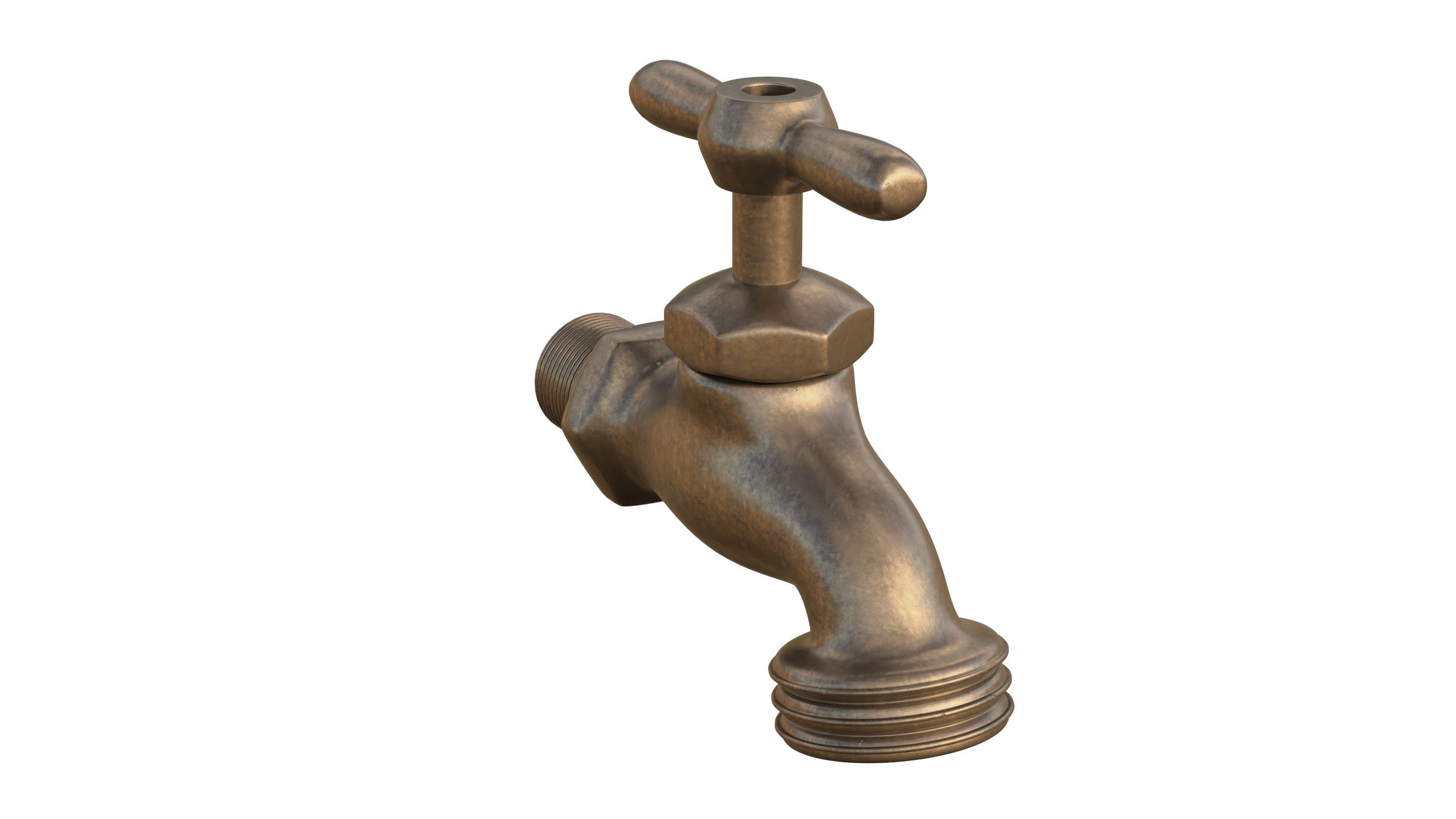 Bib Faucet 3D model_4