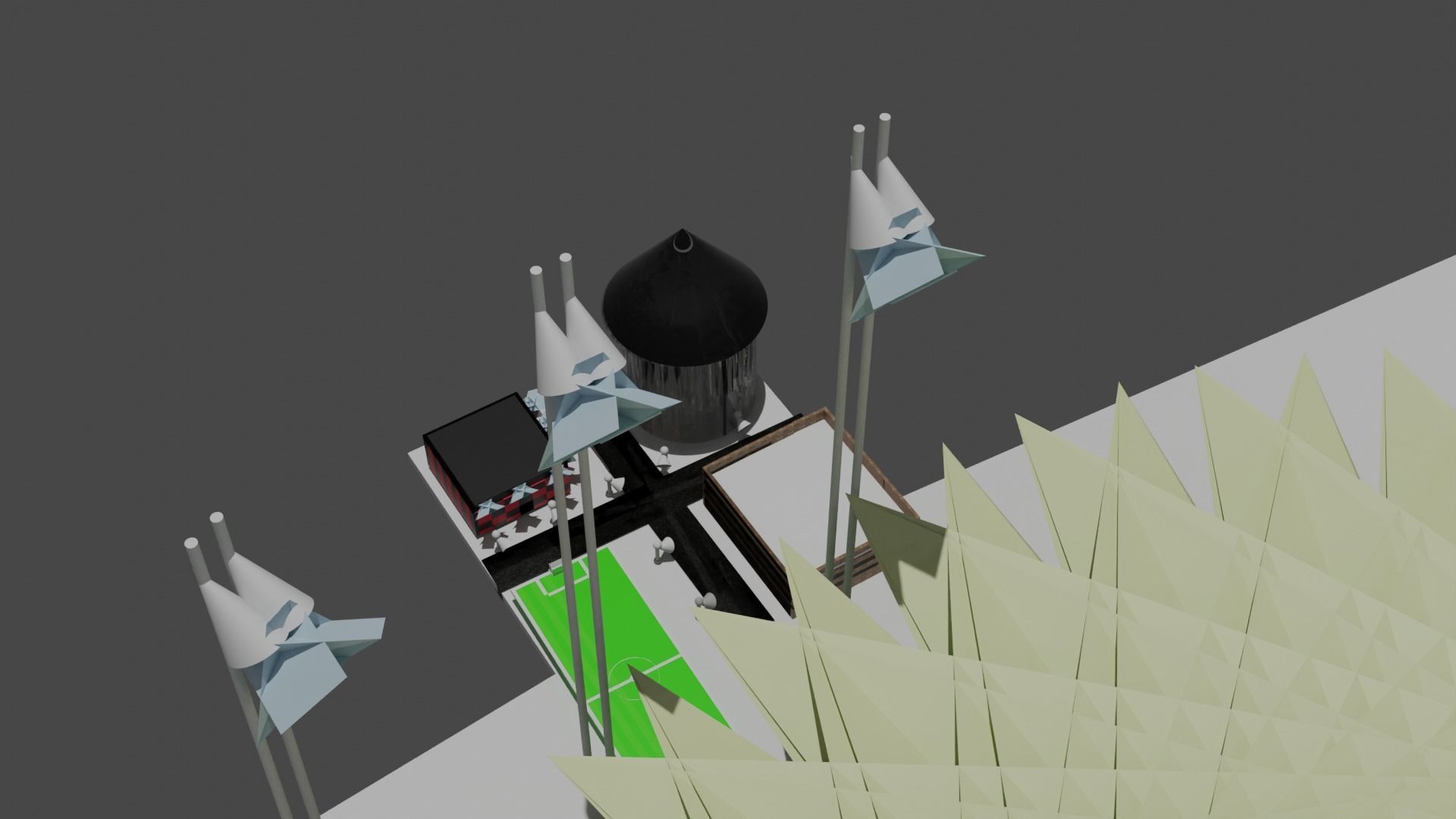 CITY city soccer field 3D model_1