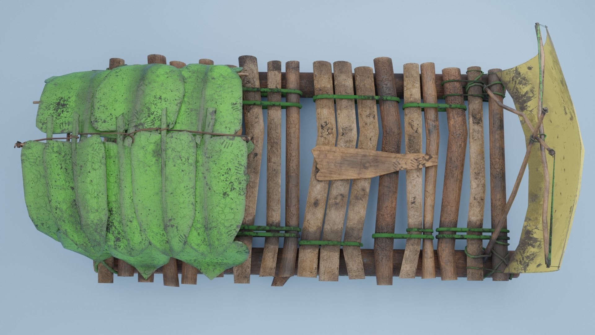 Survival Ship Low-poly 3D model_5