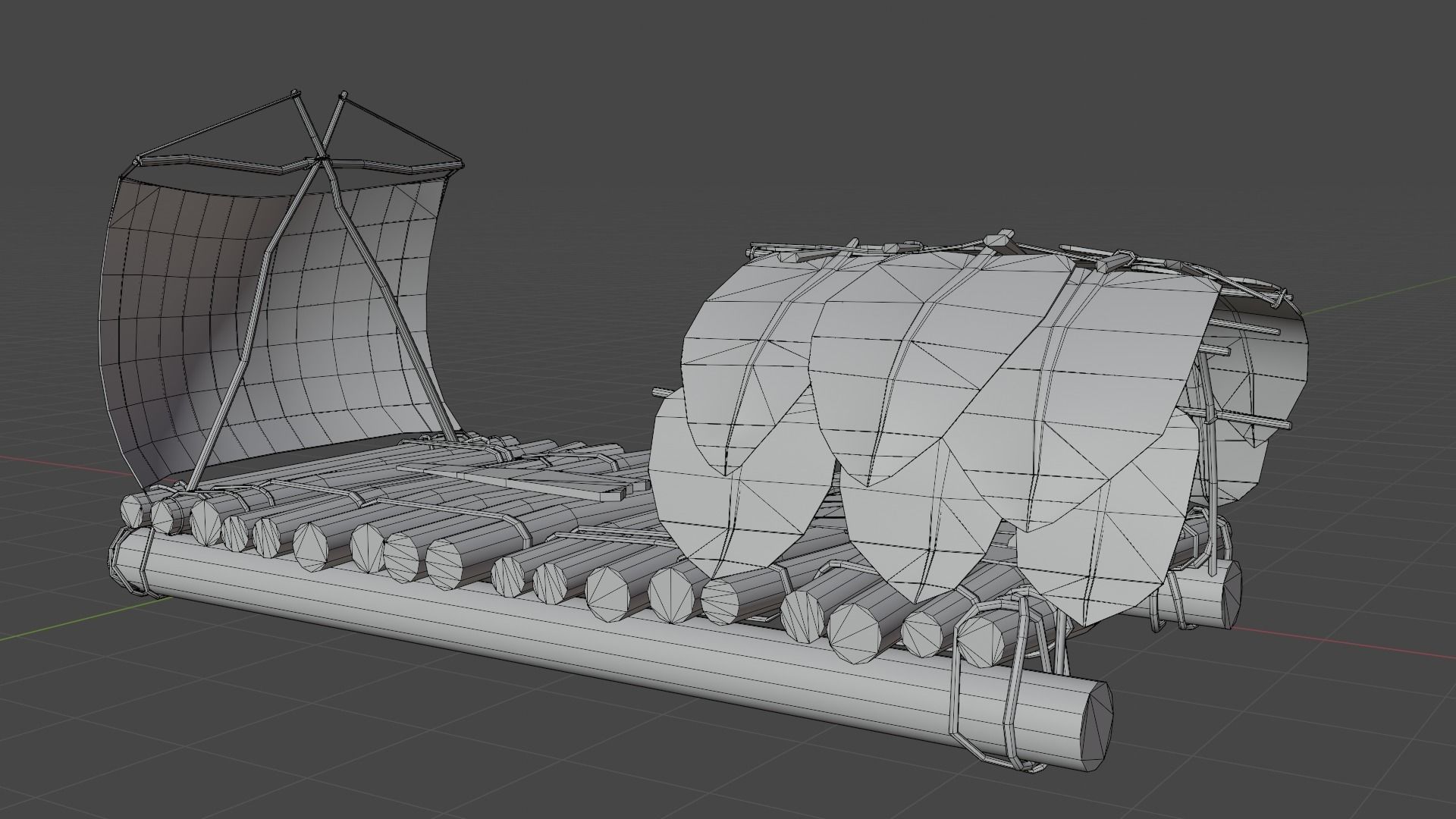 Survival Ship Low-poly 3D model_15