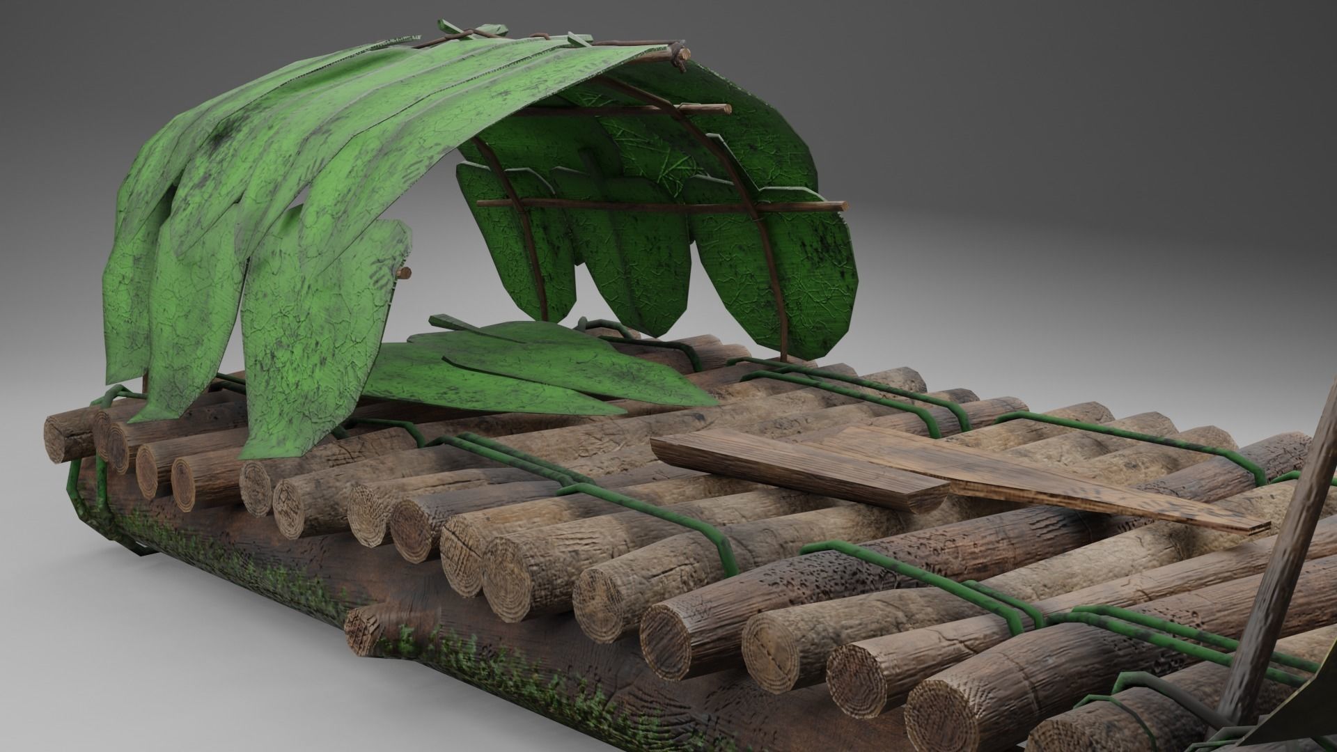 Survival Ship Low-poly 3D model_7