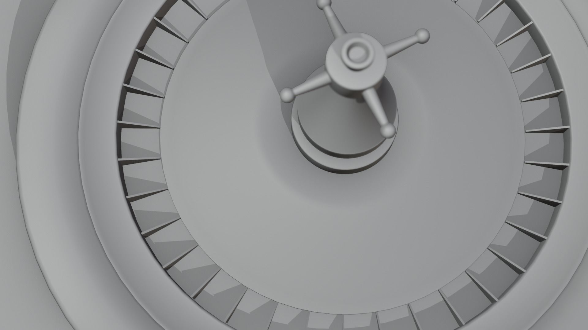 Roulette wheel Low-poly 3D model_11