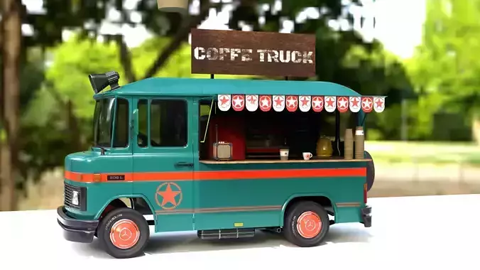 Mercedes 508 L Coffe Truck