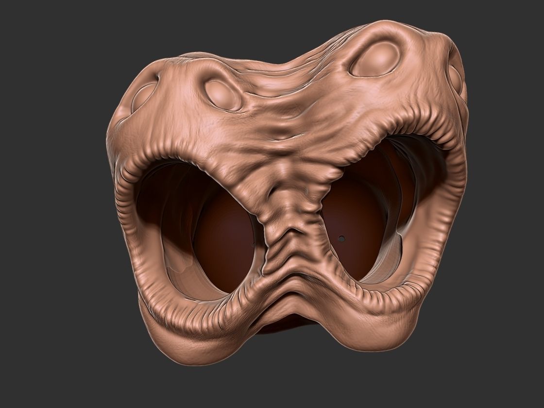 horror pot 2 heads for 3d printer-high poly model 3D print model_10