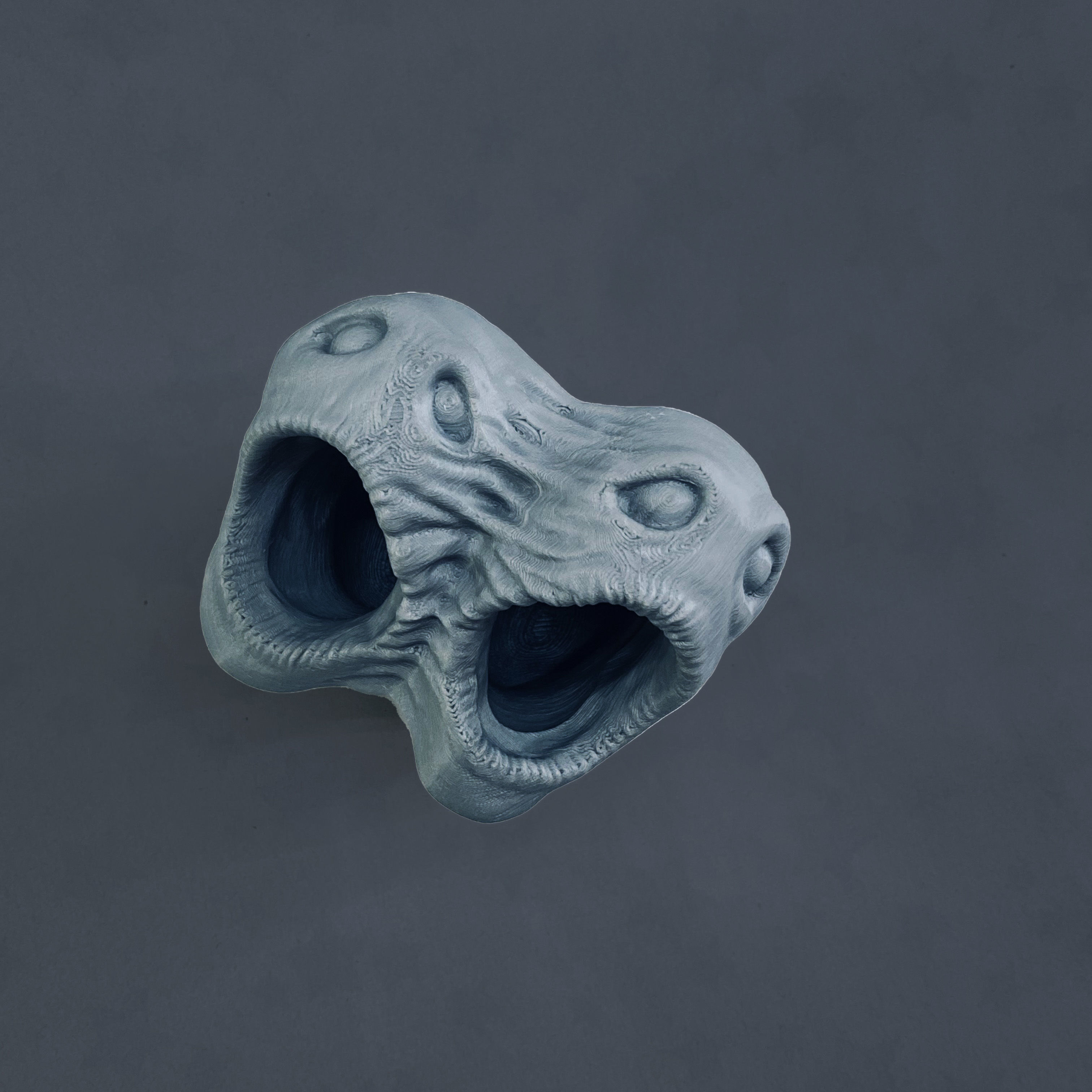 horror pot 2 heads for 3d printer-high poly model 3D print model_5