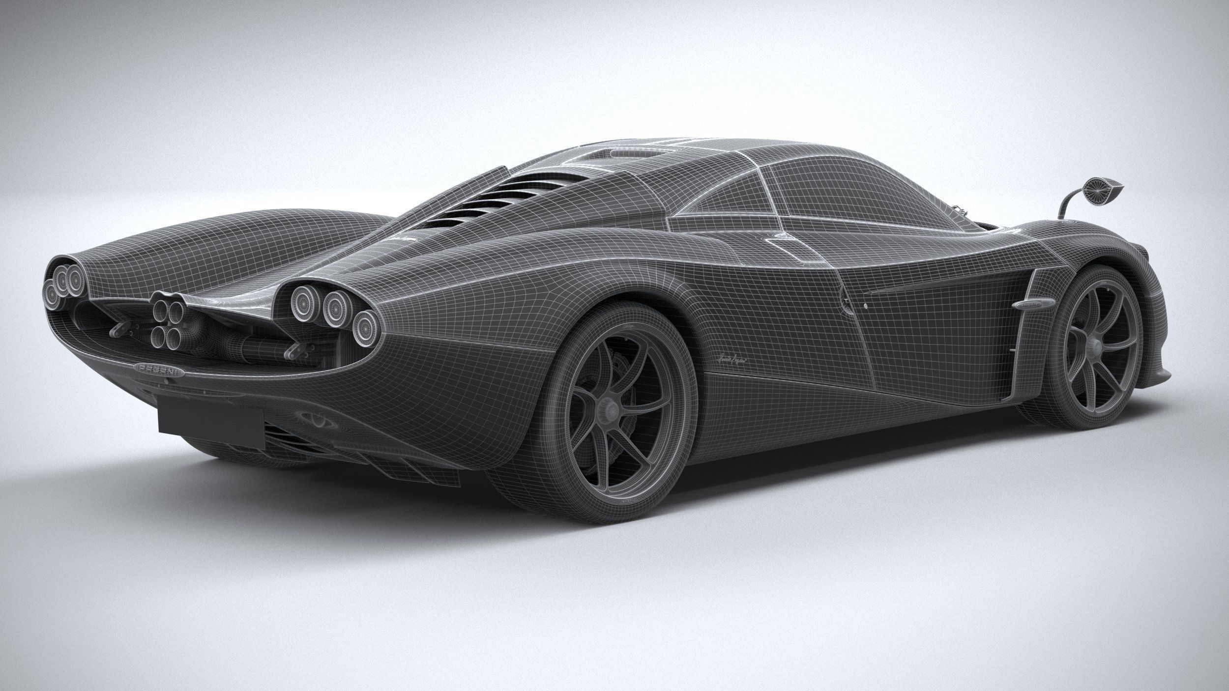 Pagani Huayra Codalunga 2023 3D model_30