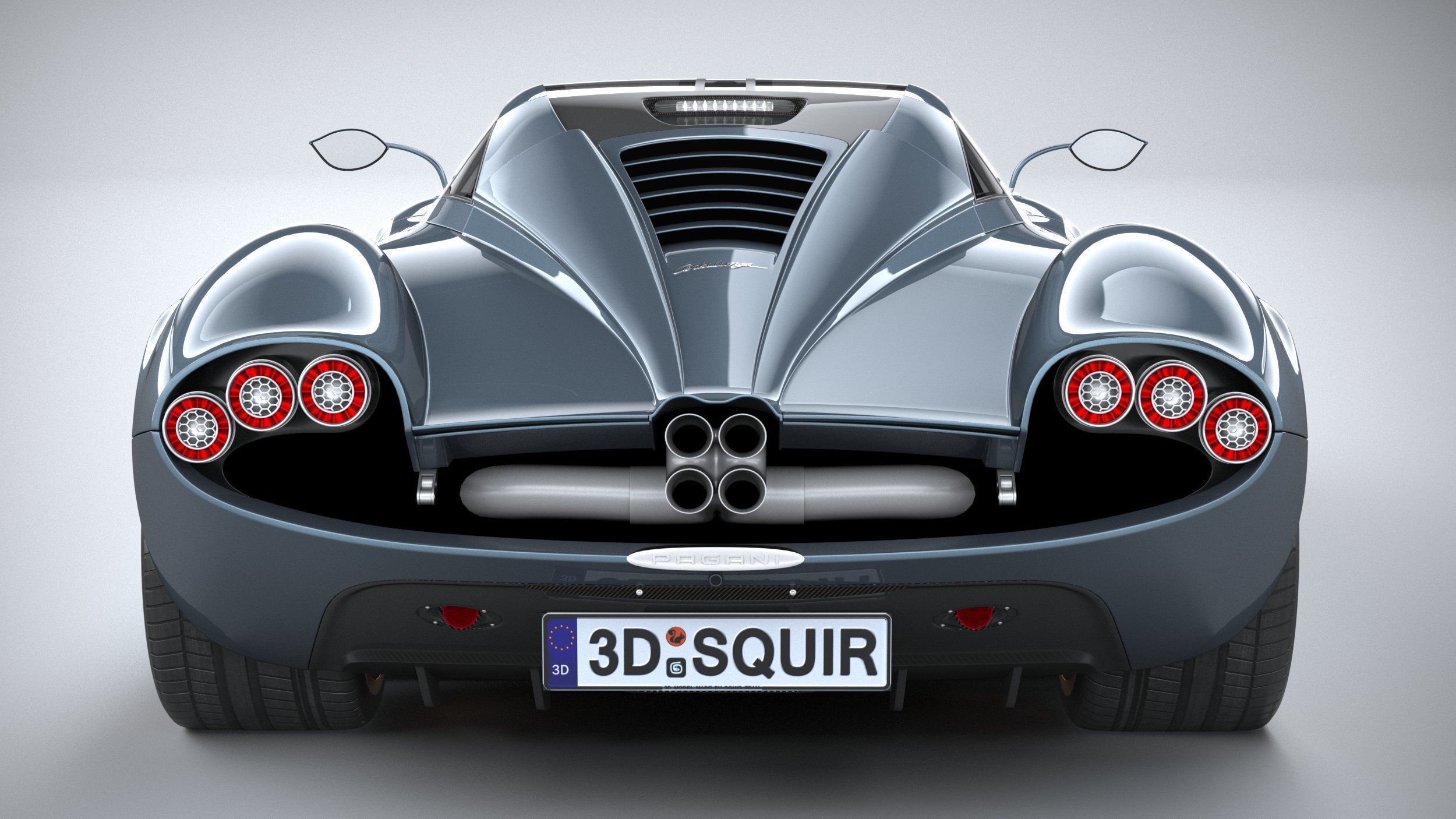 Pagani Huayra Codalunga 2023 3D model_4