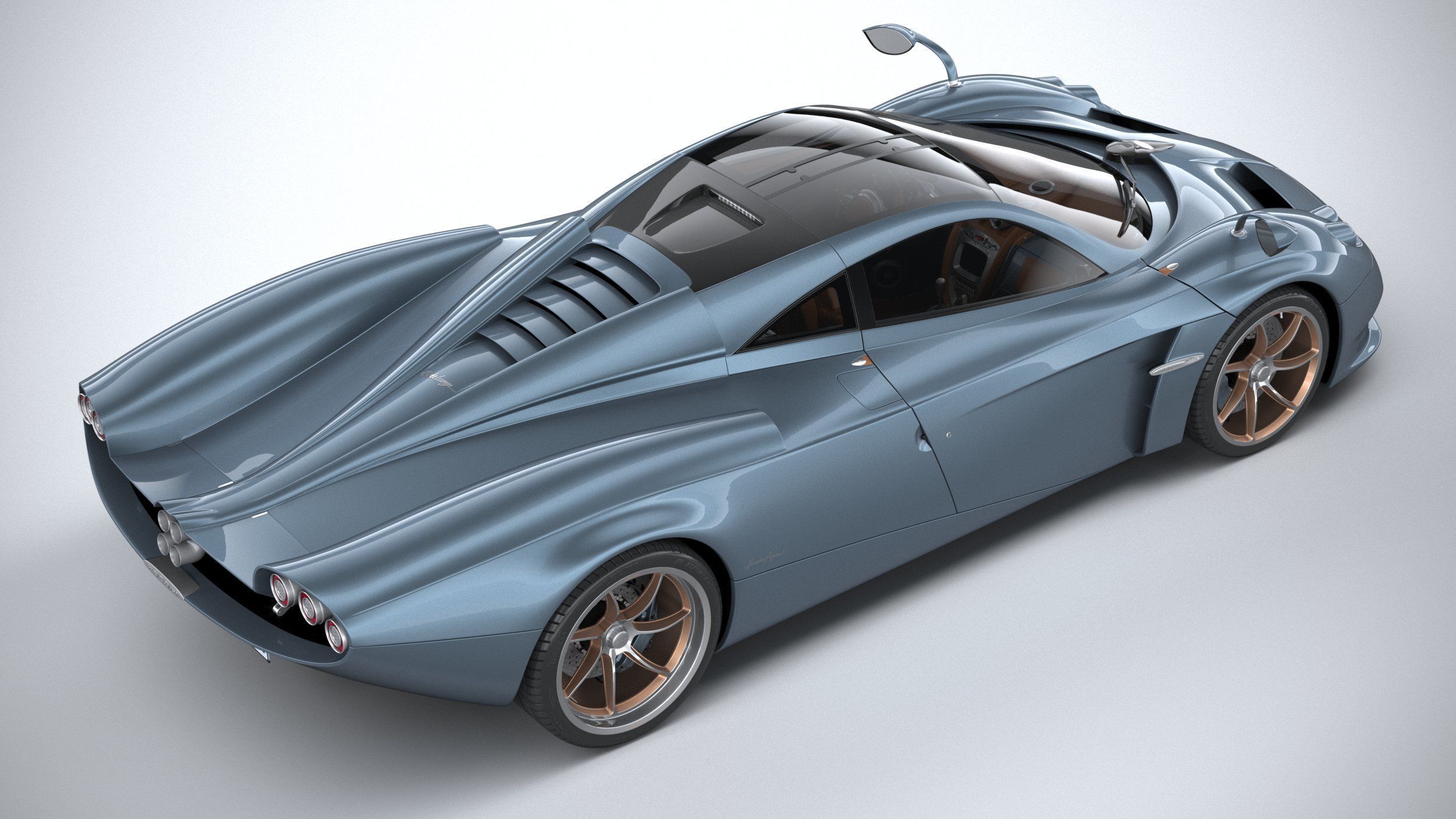 Pagani Huayra Codalunga 2023 3D model_10