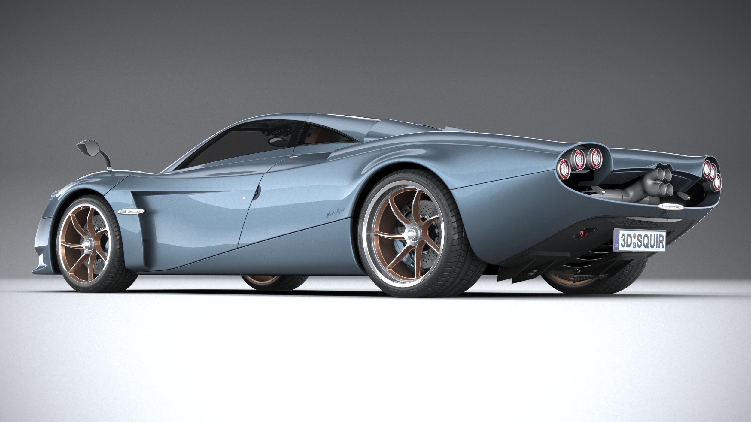 Pagani Huayra Codalunga 2023 3D model_5
