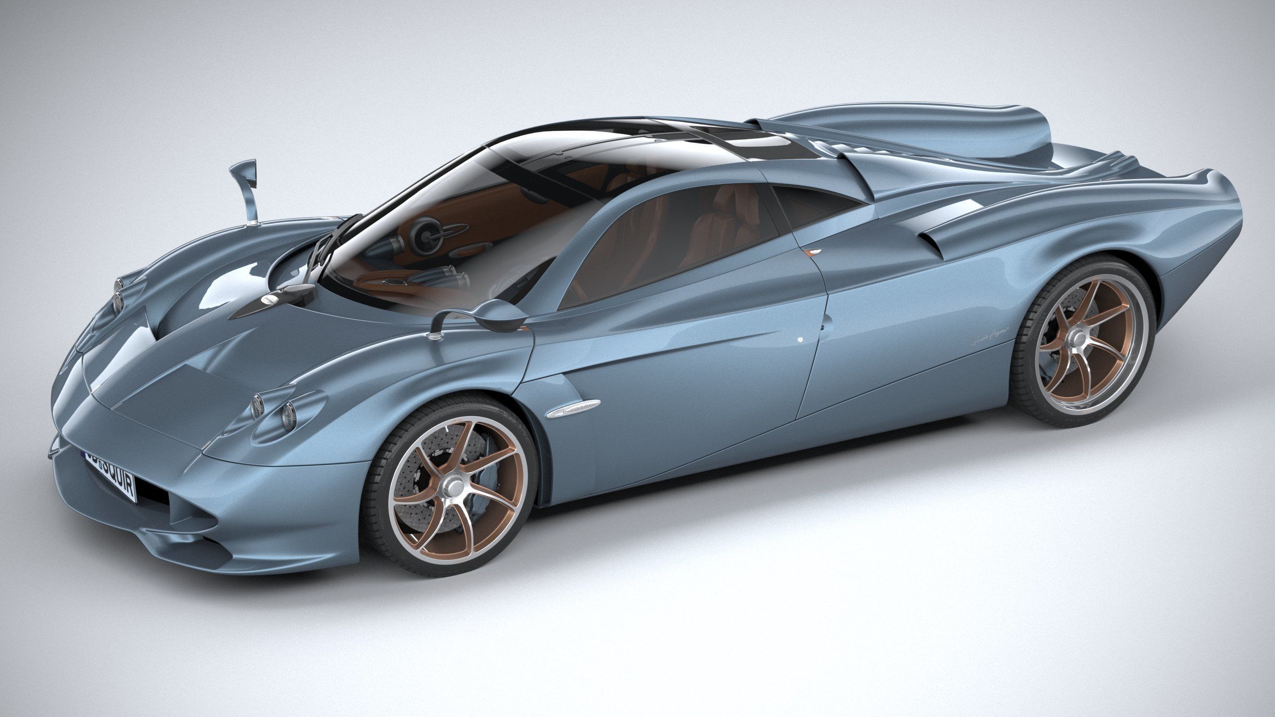 Pagani Huayra Codalunga 2023 3D model_7