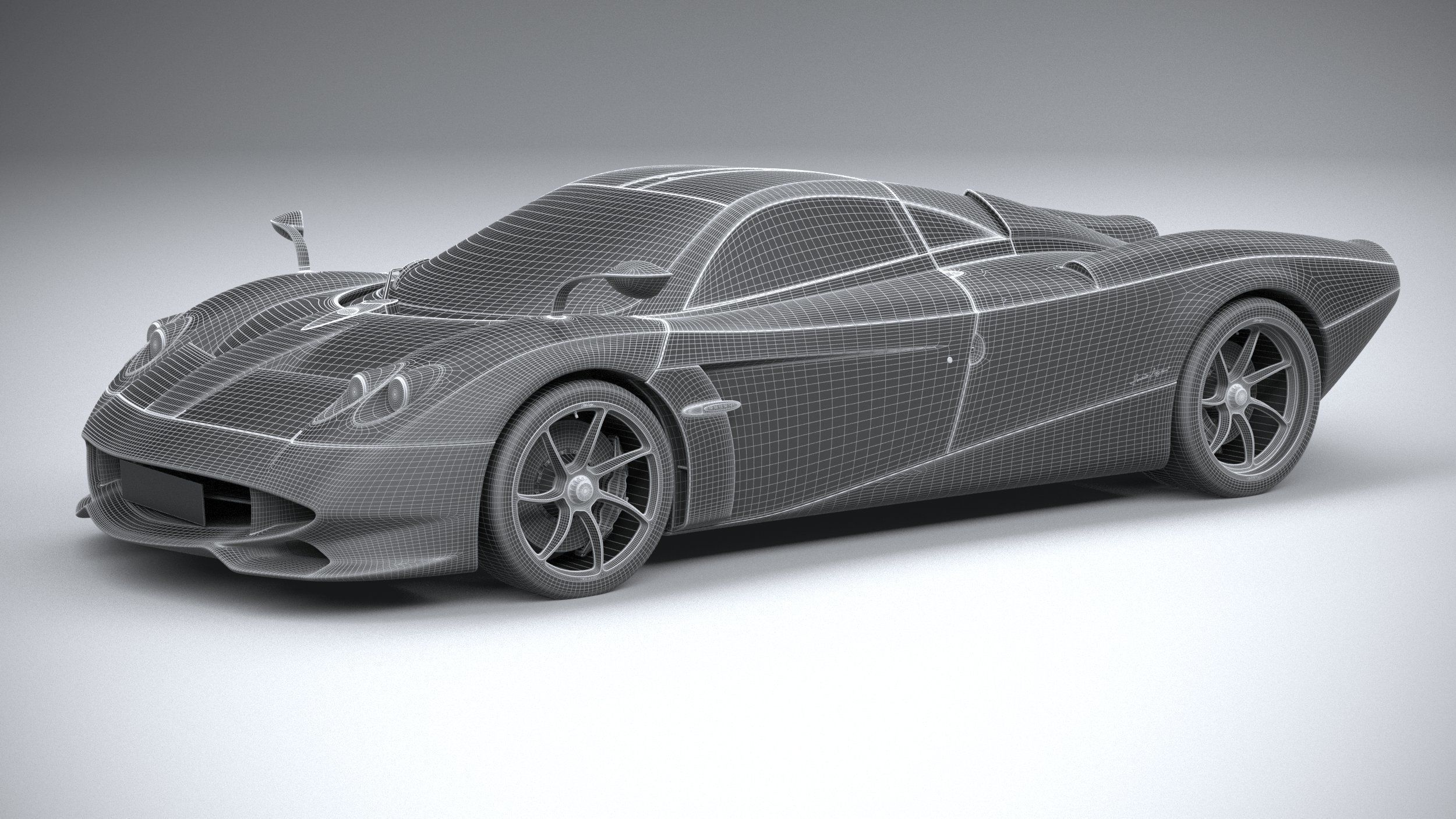 Pagani Huayra Codalunga 2023 3D model_29