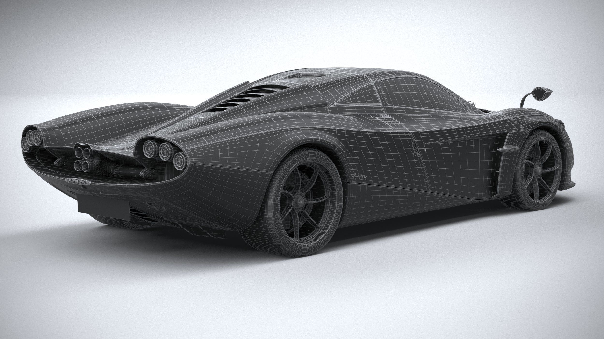 Pagani Huayra Codalunga 2023 3D model_32