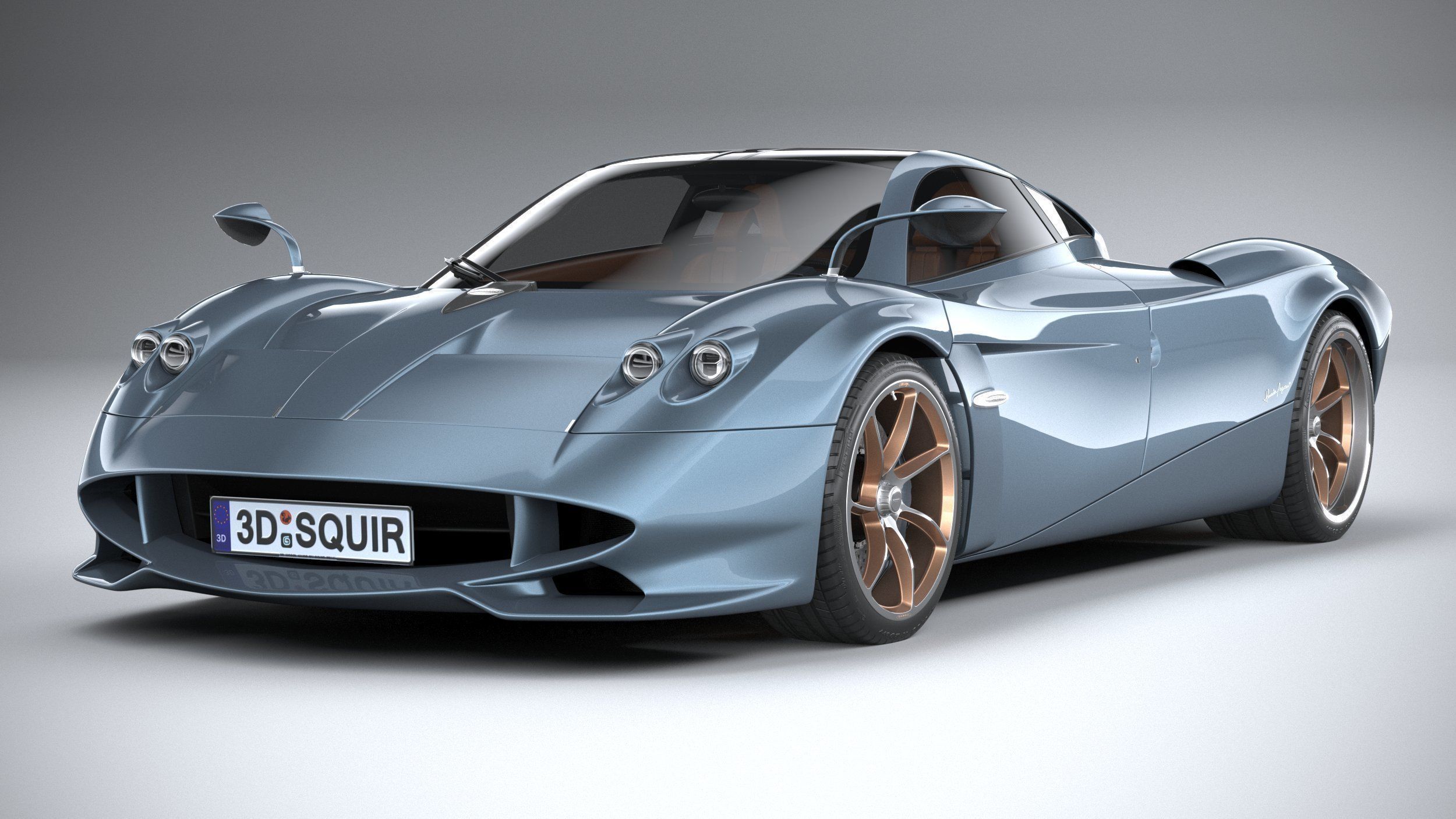 Pagani Huayra Codalunga 2023 3D model_2