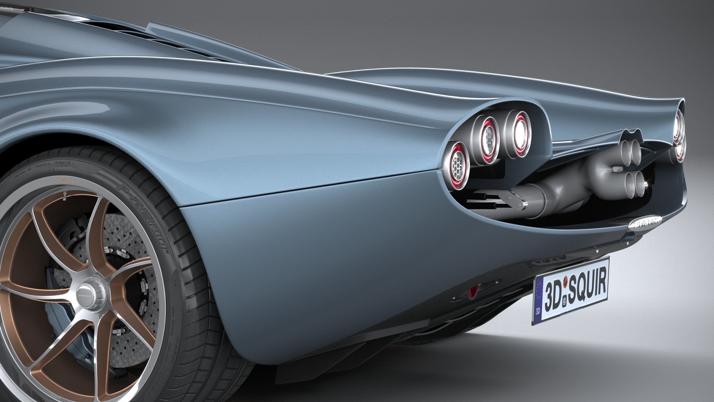 Pagani Huayra Codalunga 2023 3D model_6