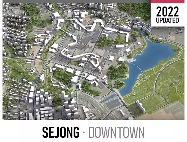 Sejong Low-poly 3D model