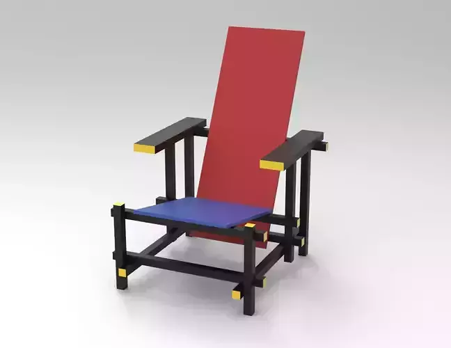 Red and Blue Chair