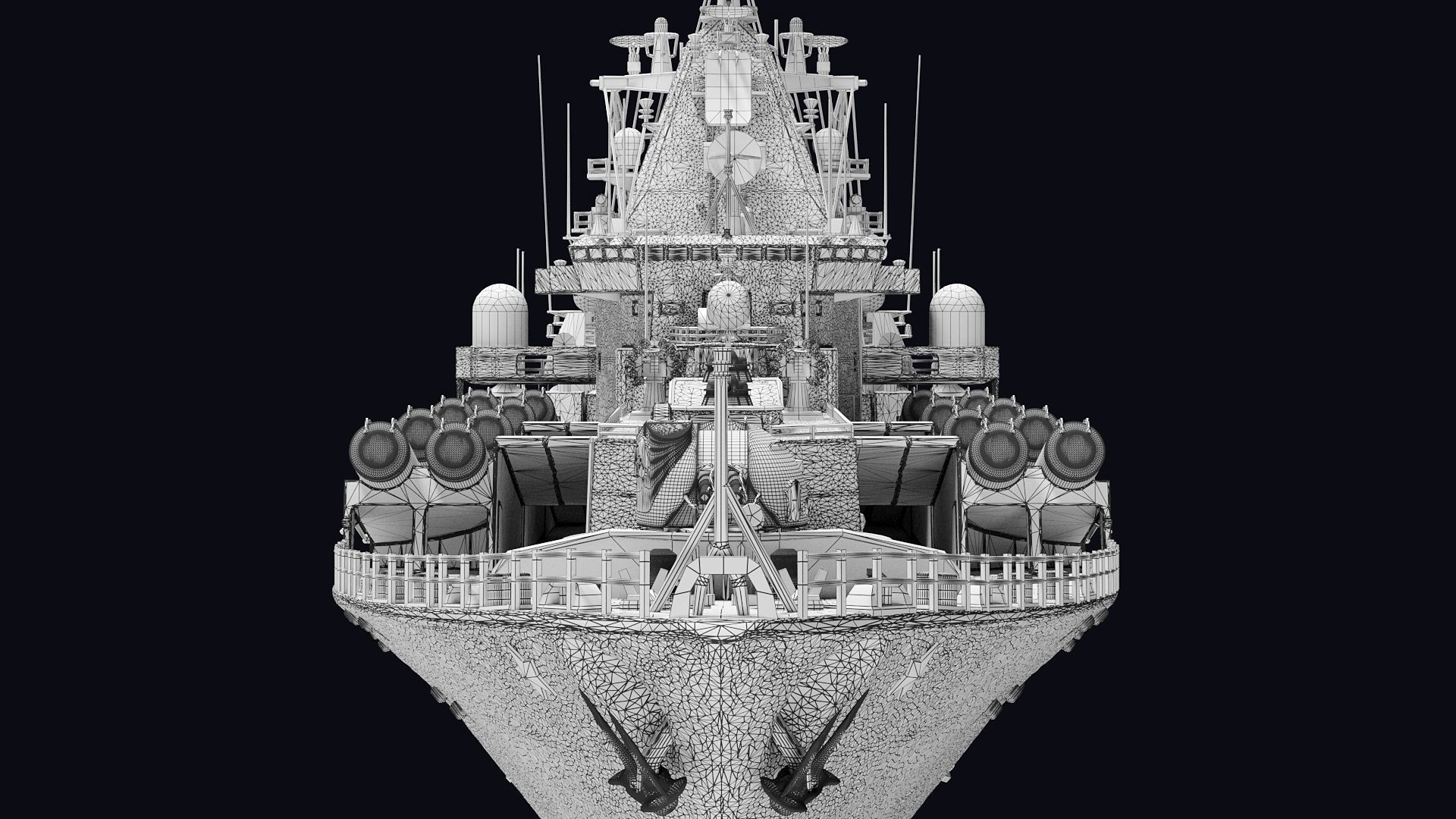 Russian warship 3D print model_20