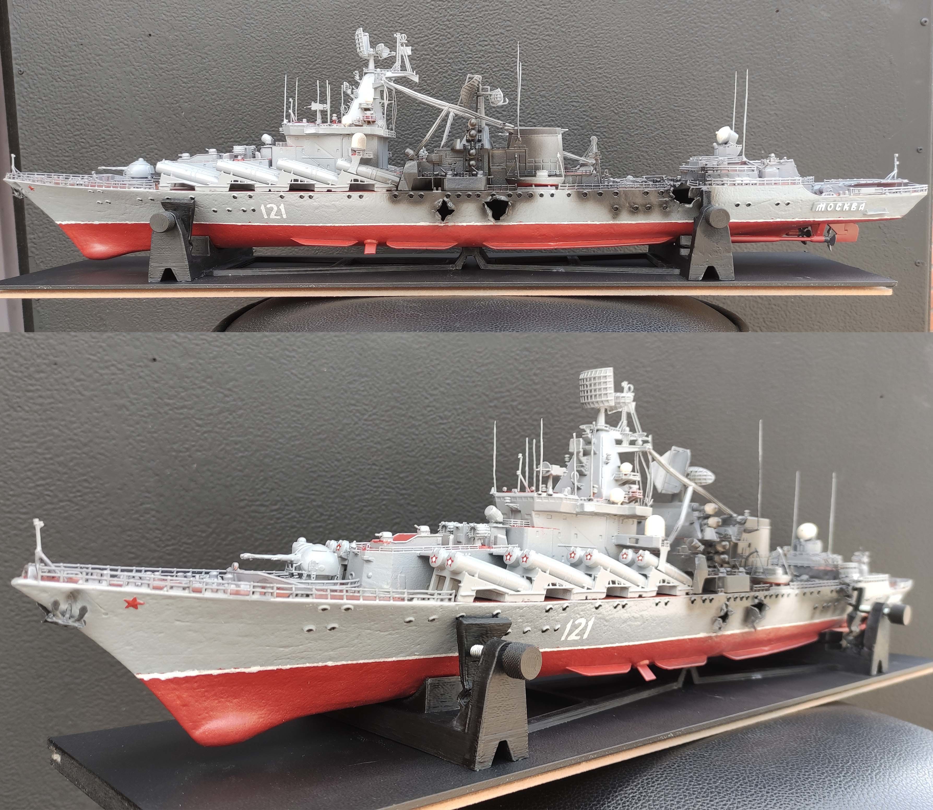 Russian warship 3D print model_3