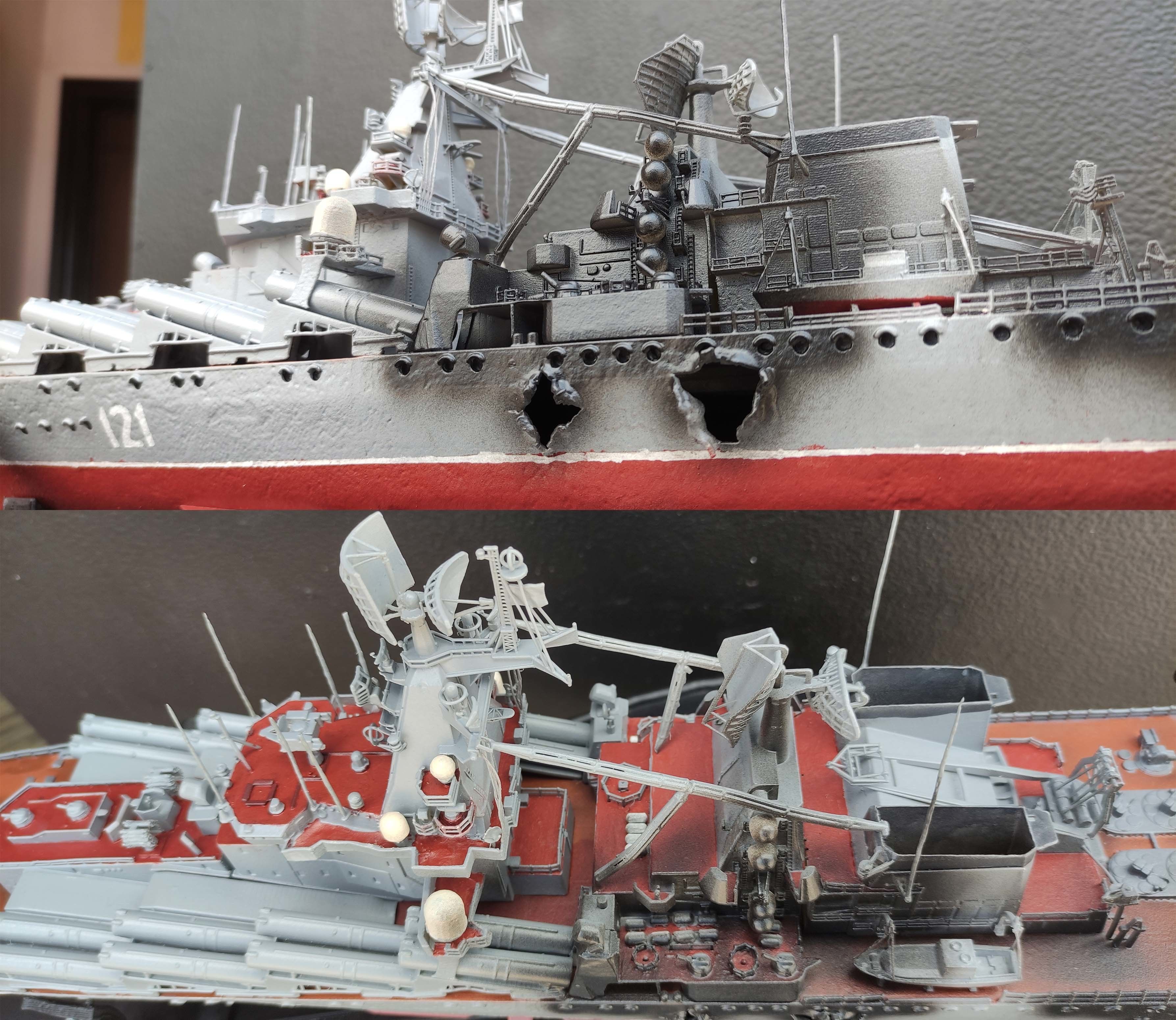Russian warship 3D print model_11