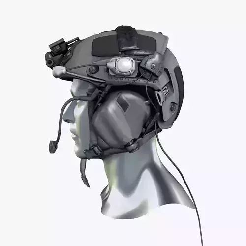 US Military Helmet Low Poly Low-poly 3D model