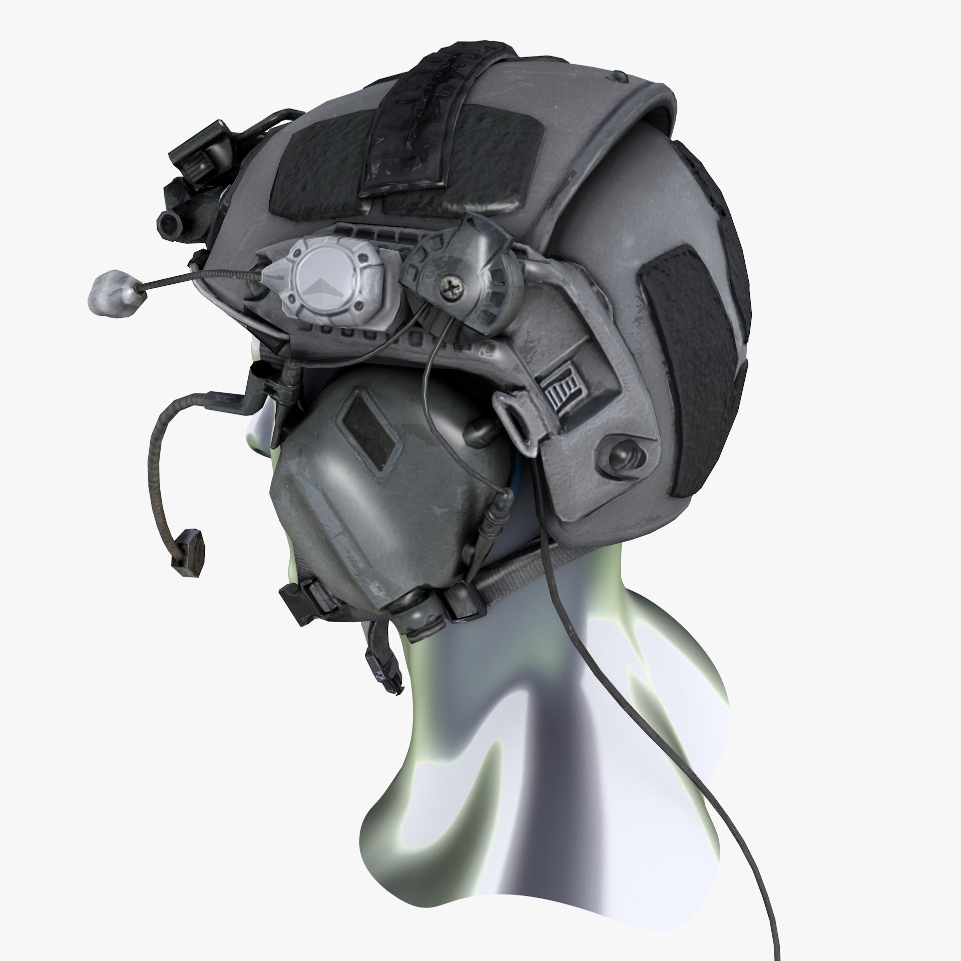 US Military Helmet Low Poly Low-poly 3D model_13