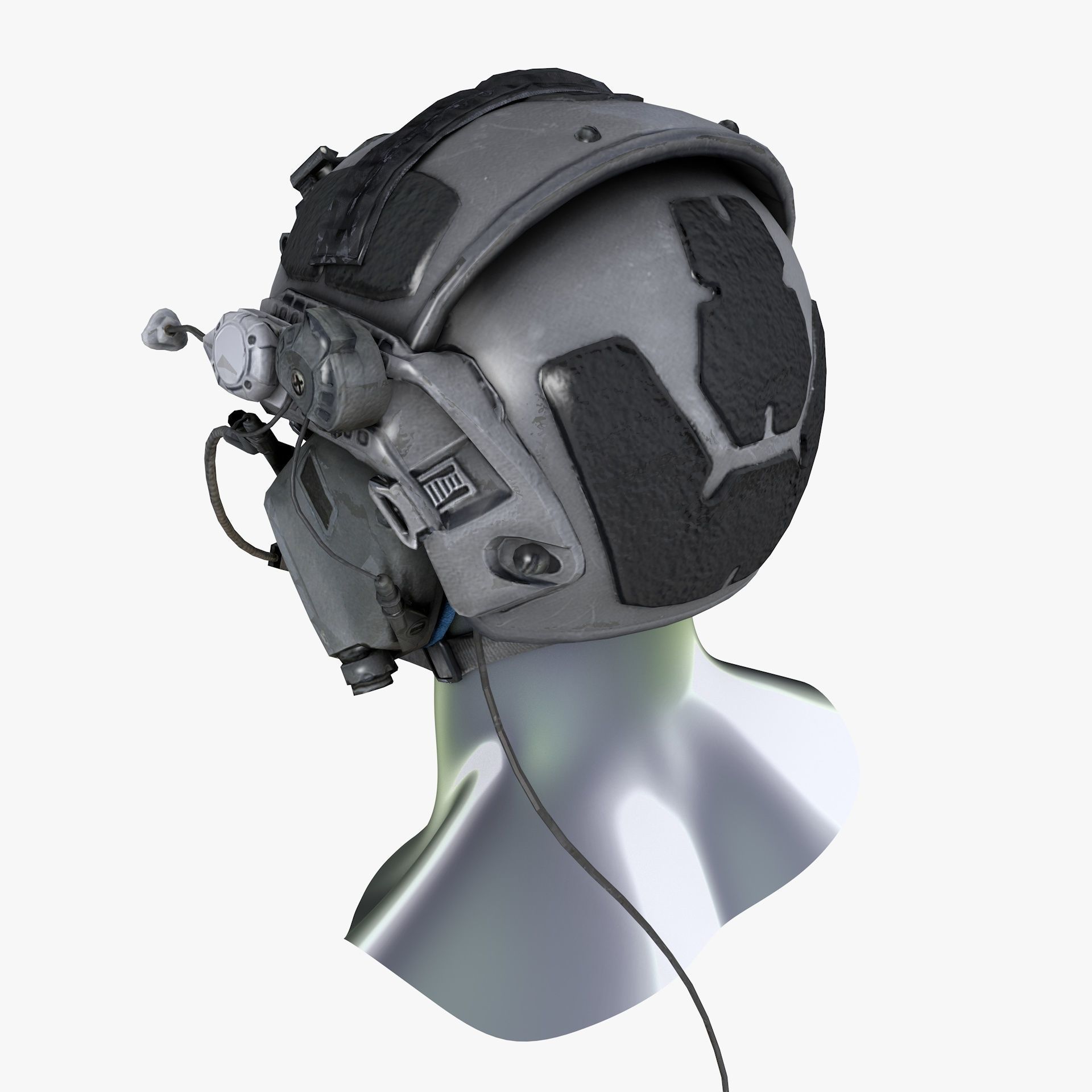 US Military Helmet Low Poly Low-poly 3D model_12