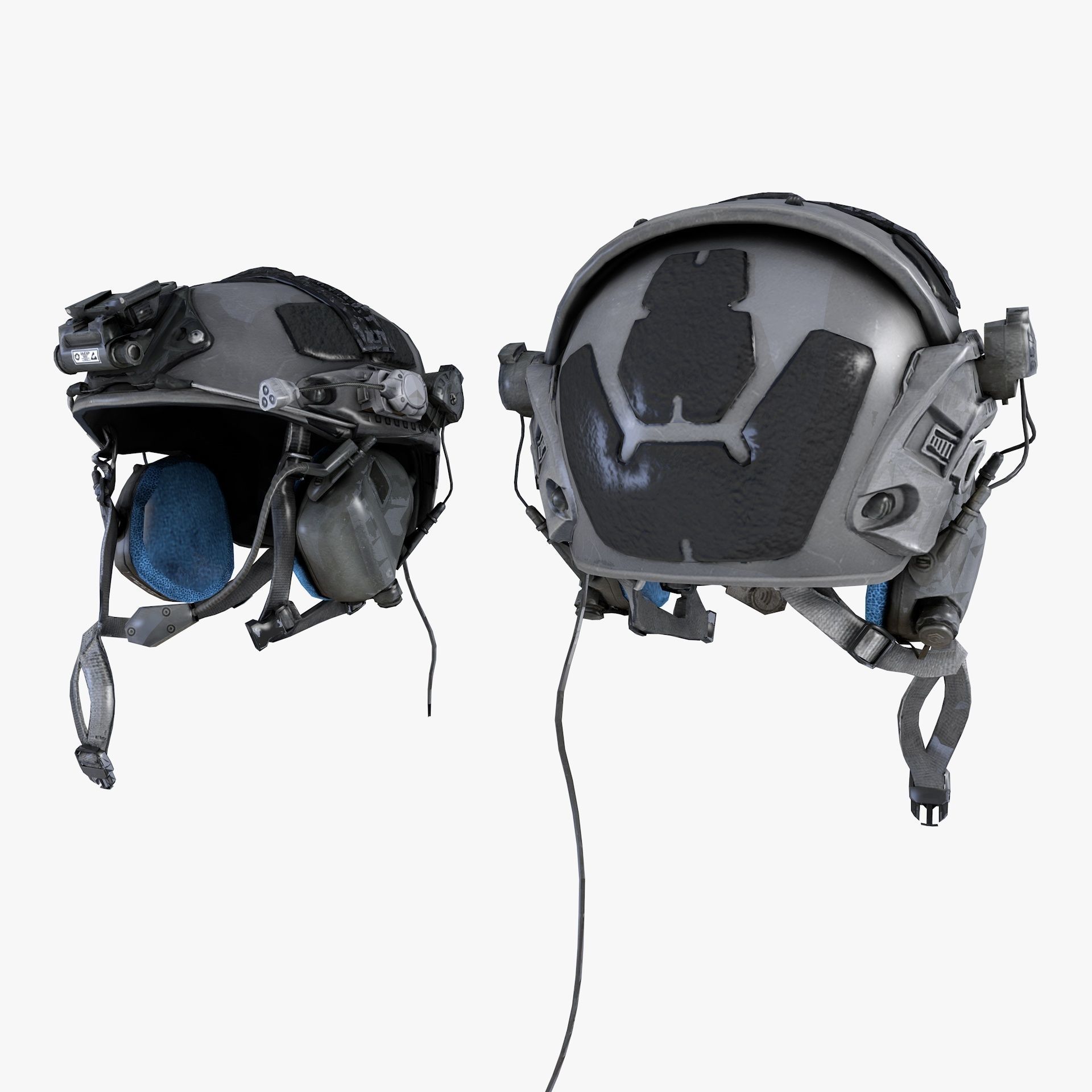 US Military Helmet Low Poly Low-poly 3D model_18