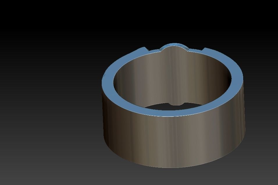 Ocult Skull Ring 3D print model_17