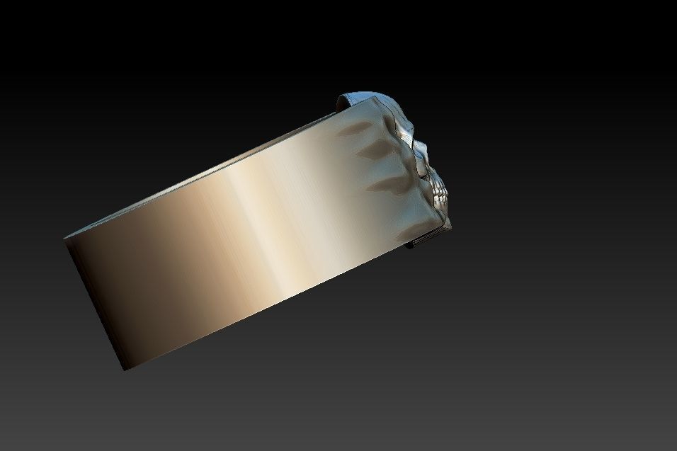 Ocult Skull Ring 3D print model_12